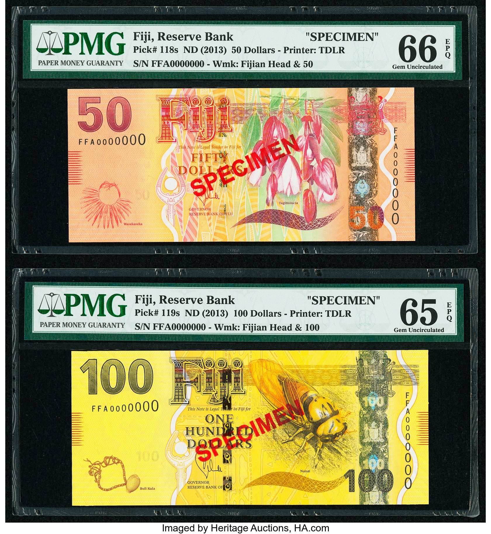 image for: Fiji  100 dollars (B530as2)