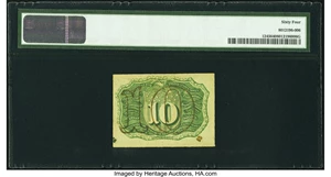 image for: Fr. 1245 10¢ Second Issue PMG Choice Uncirculated 64....