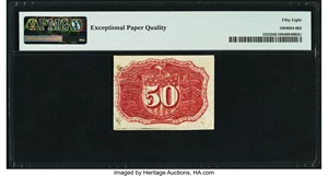 image for: Fr. 1322 50¢ Second Issue PMG Choice About Unc 58 EPQ....