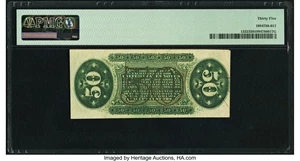 image for: Fr. 1332 50¢ Third Issue Spinner PMG Choice Very Fine 35....