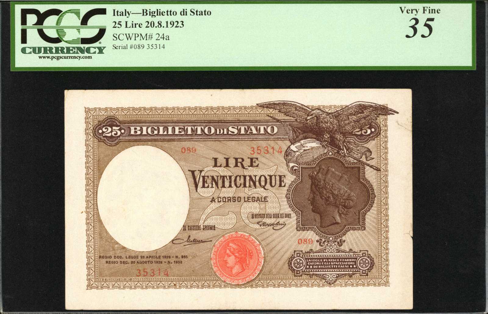 image for: Italy  25 lire(B311b)