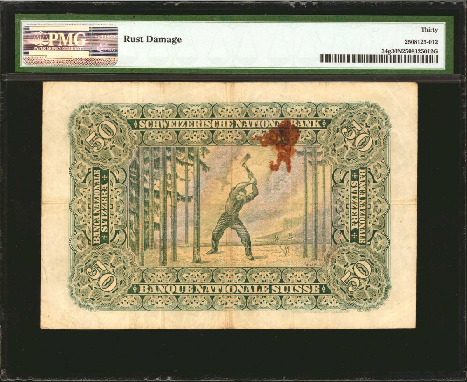 image for: Switzerland  50 francs(B312p)