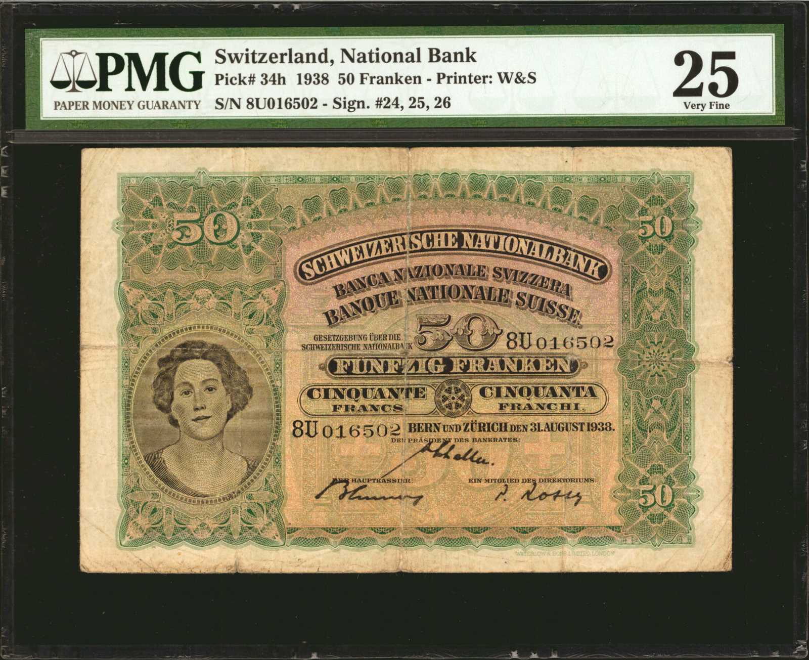 image for: Switzerland  50 francs(B312p)