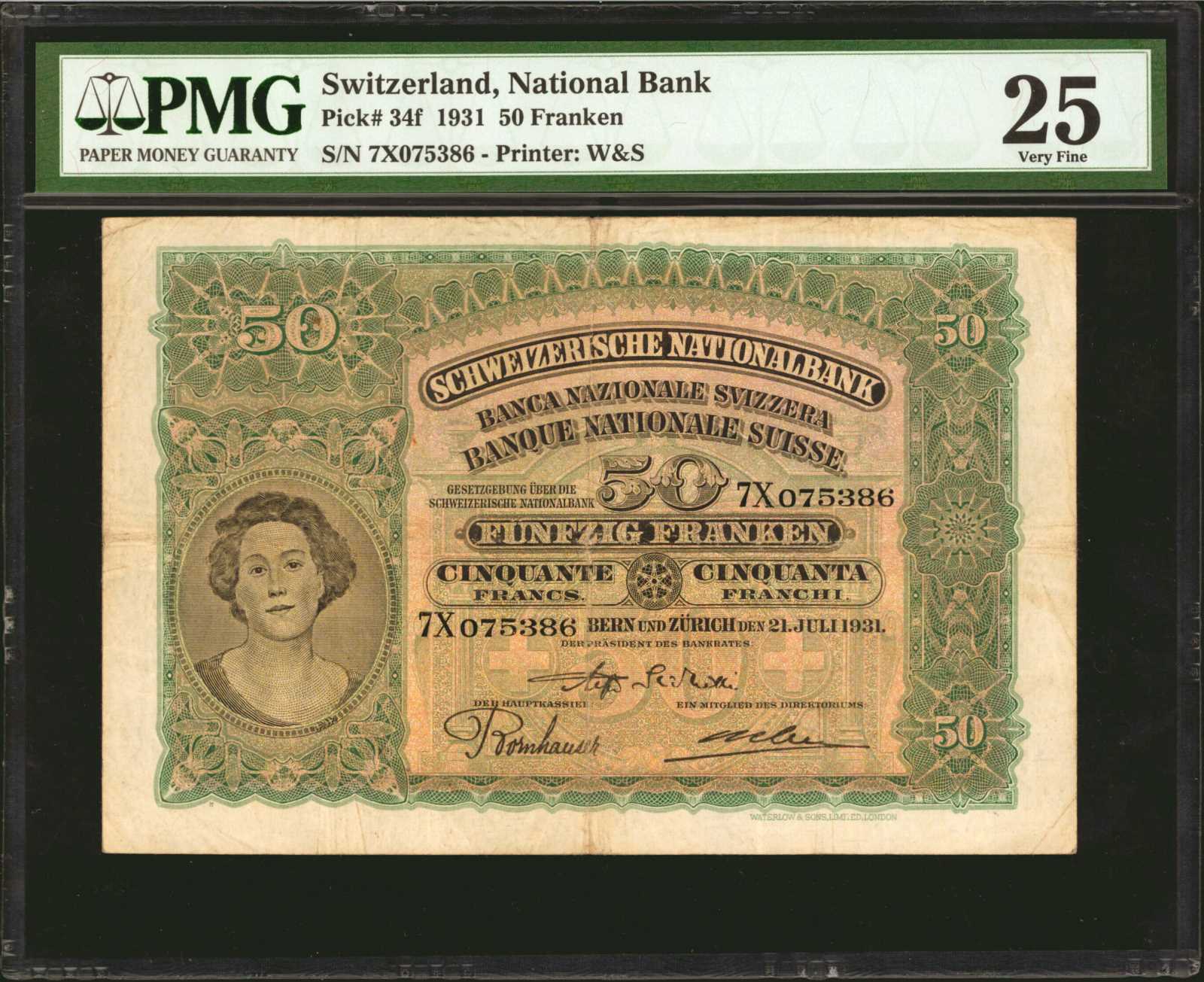 image for: Switzerland  50 francs(B312q)