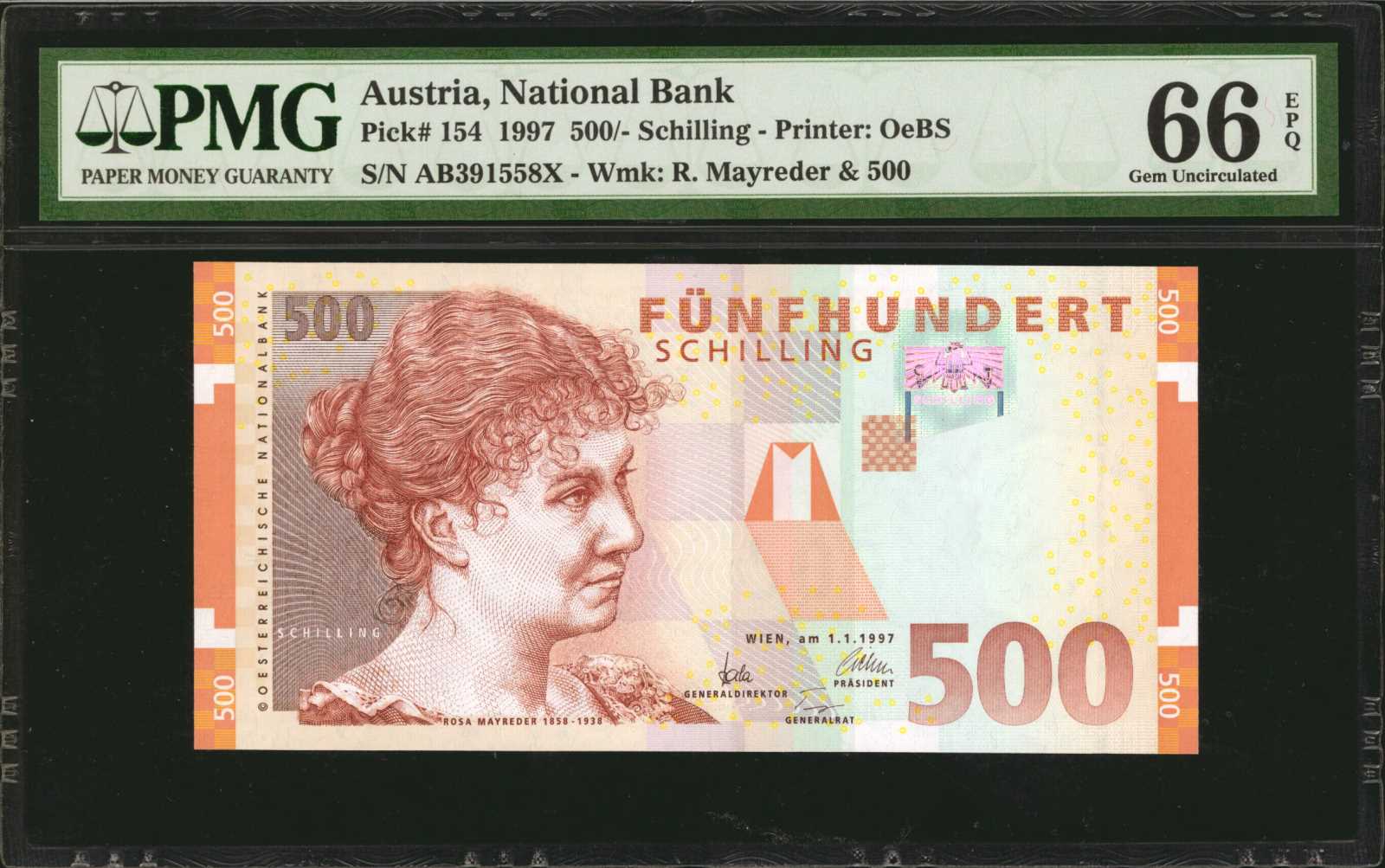 image for: Austria  500 schilling (B259as)
