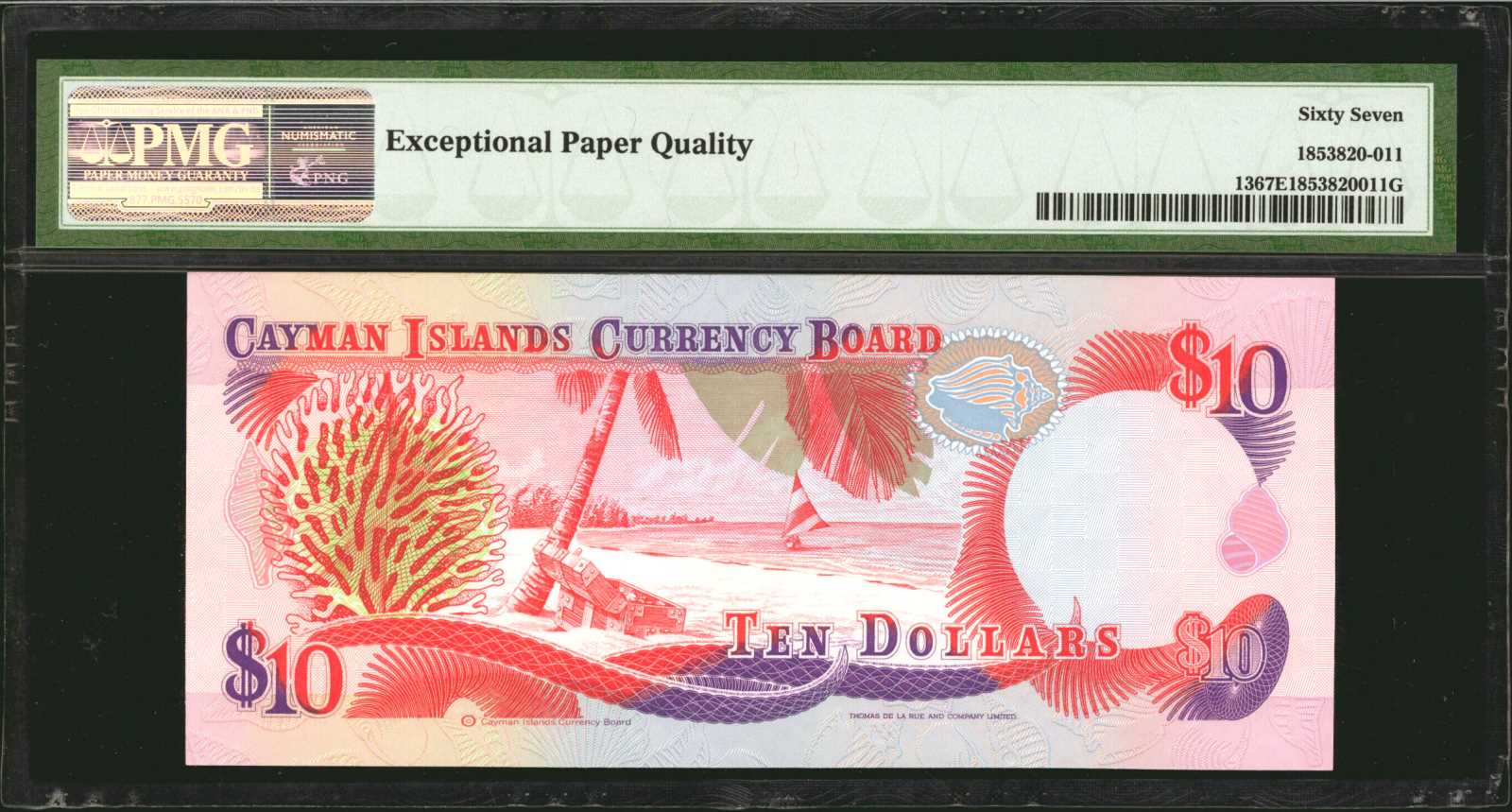 image for: Cayman Islands  10 dollars (B113a)