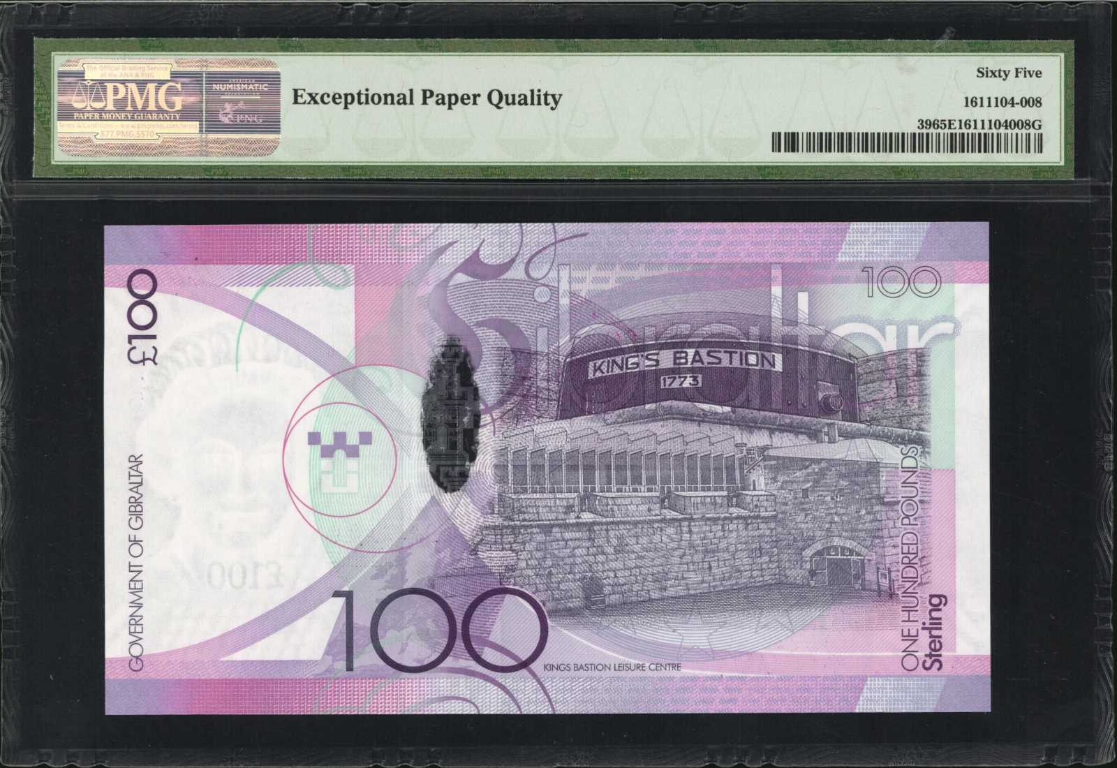 image for: Gibraltar  100 pounds (B134as2)