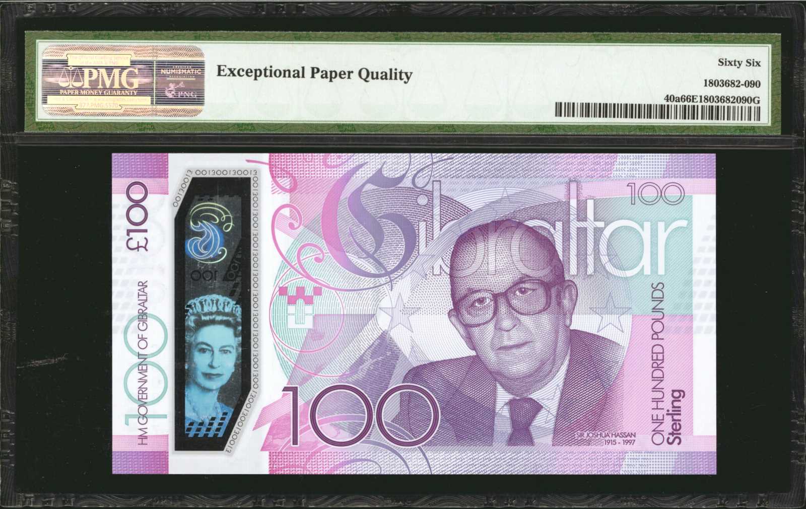image for: Gibraltar  100 pounds (B135as)