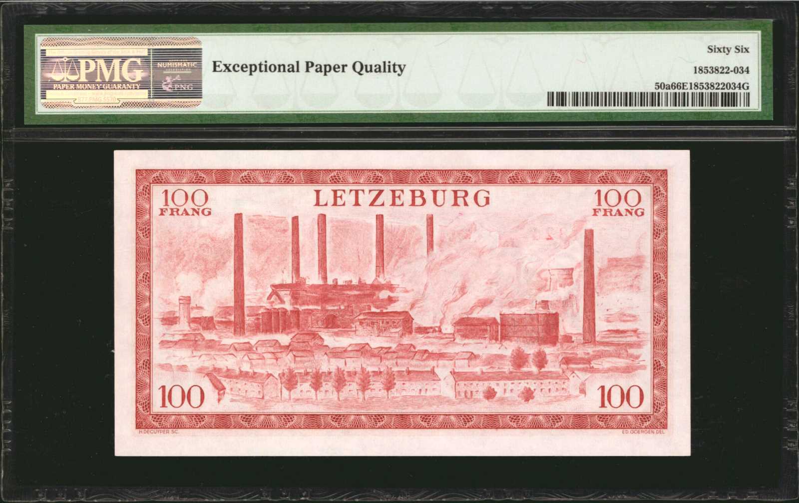 image for: Luxembourg  100 francs (B333a)