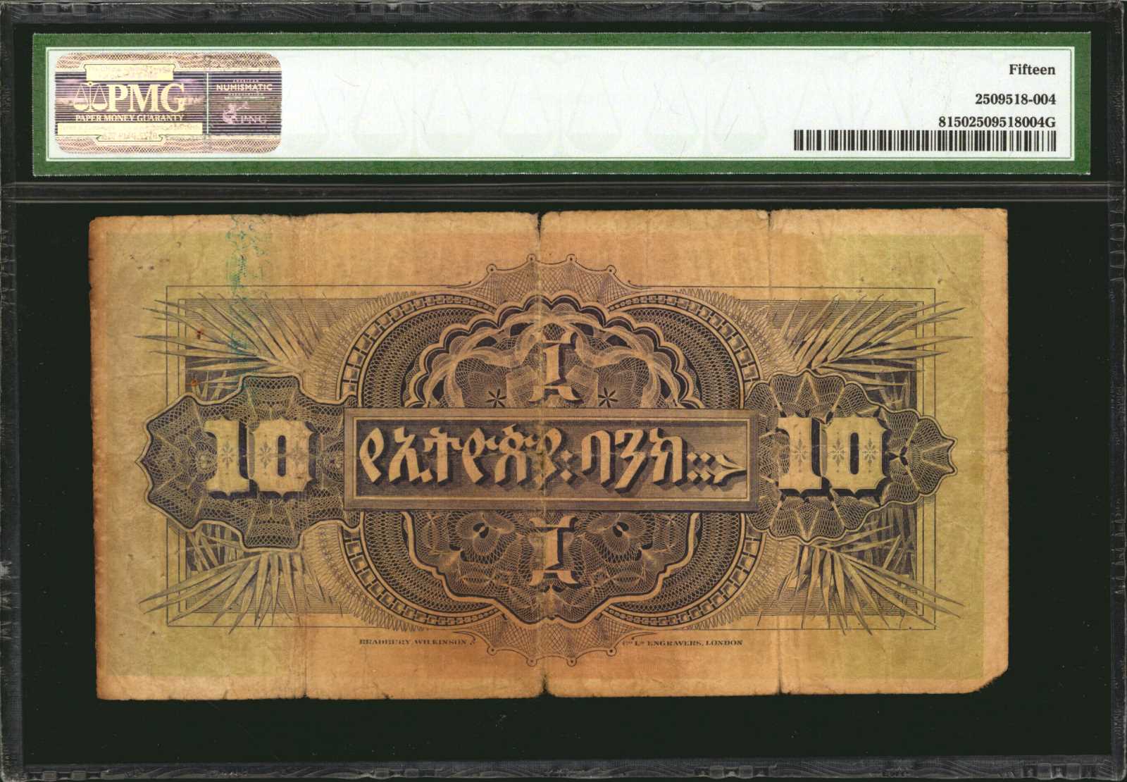 image for: Ethiopia  10 thalers(B103c)