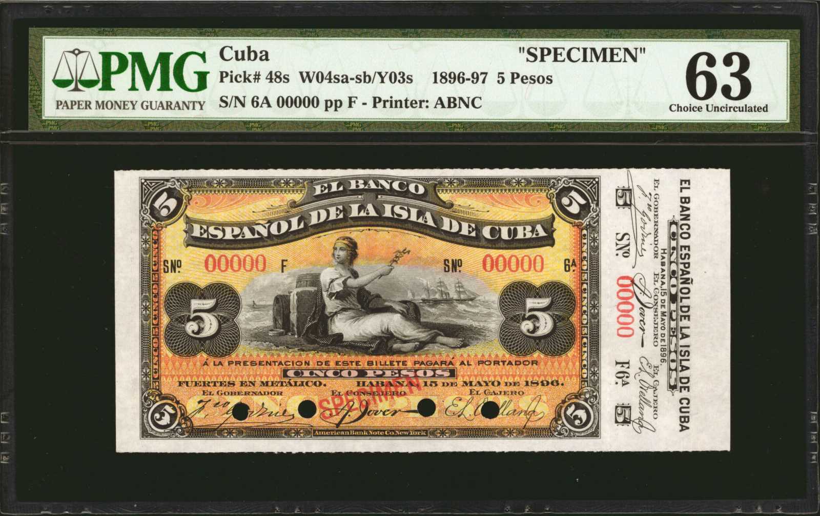 image for: Cuba  5 pesos (B306b)