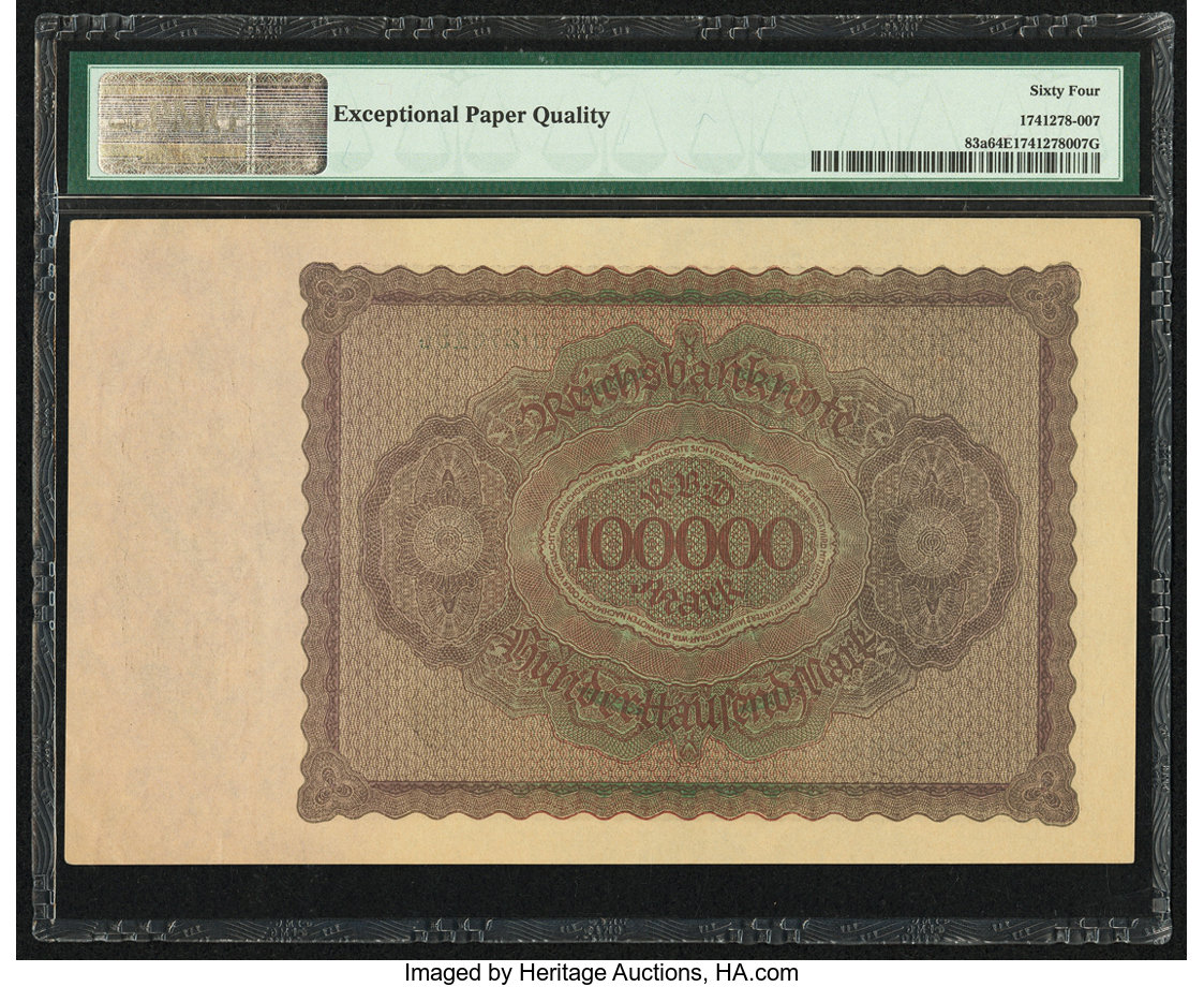image for: Germany  100,000 mark (B242b)