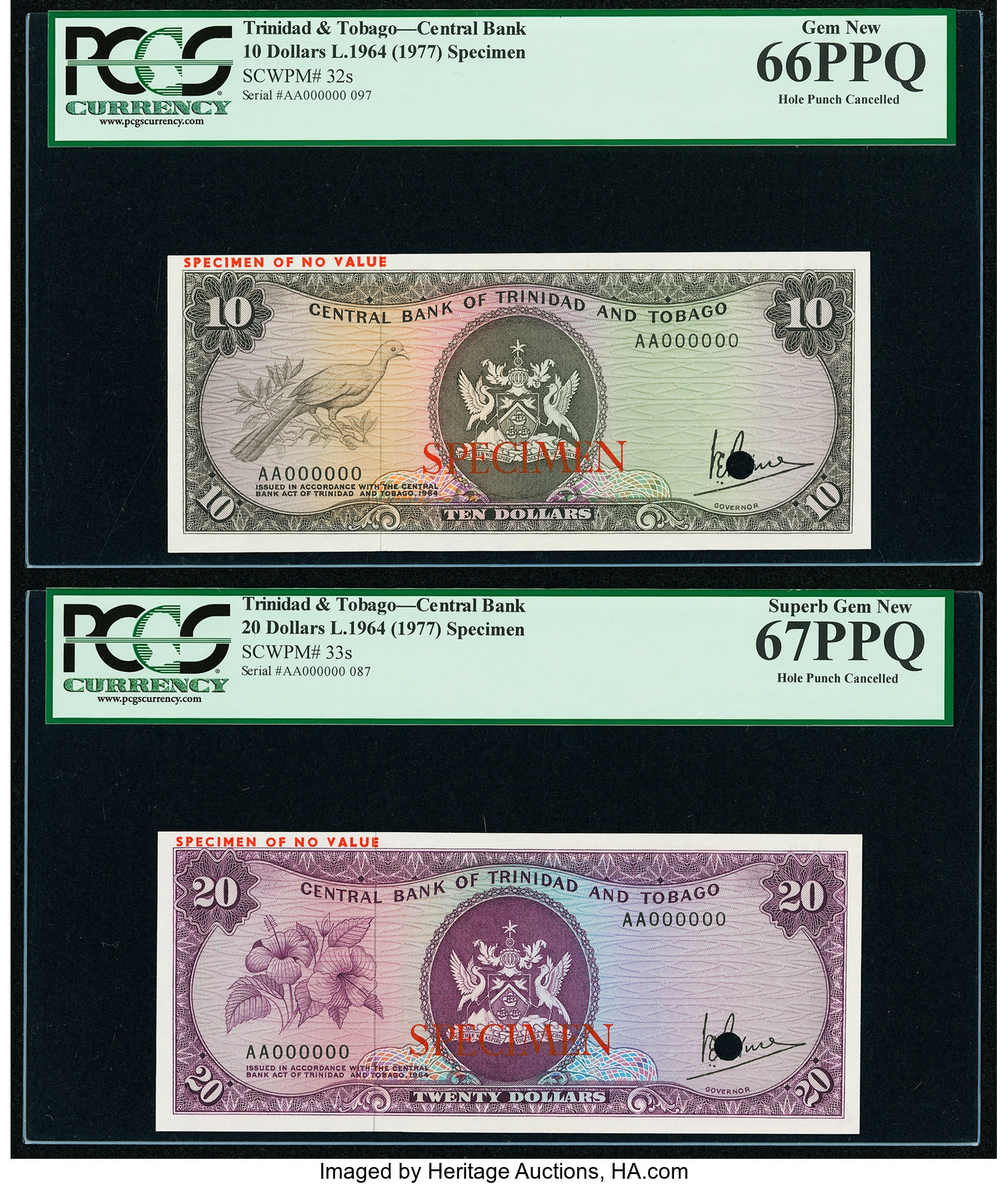 image for: Trinidad and Tobago  20 dollars (B208az)