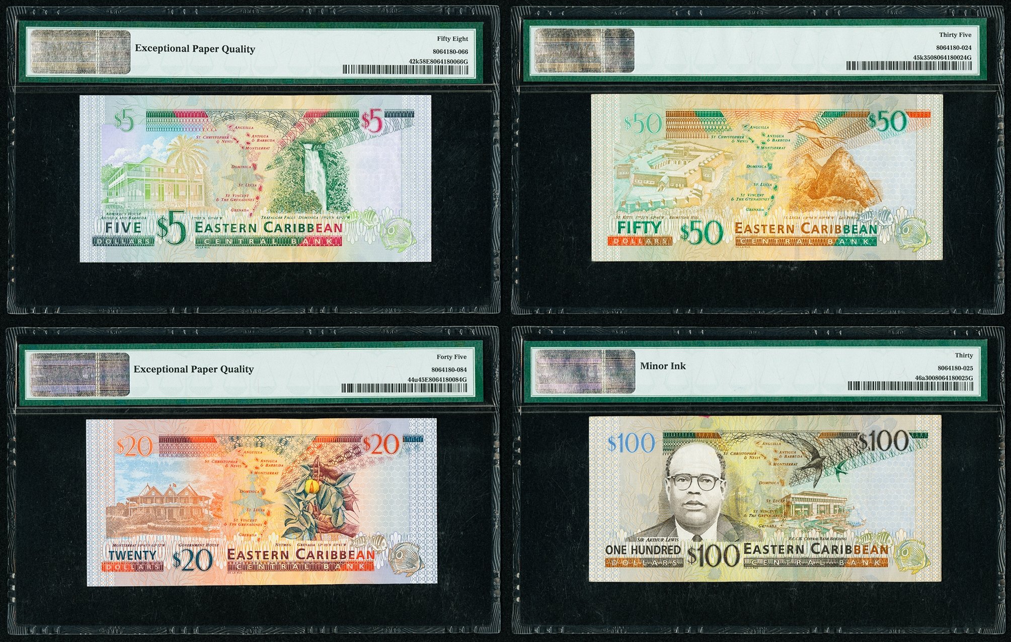 image for: East Caribbean States  100 dollars (B230u)