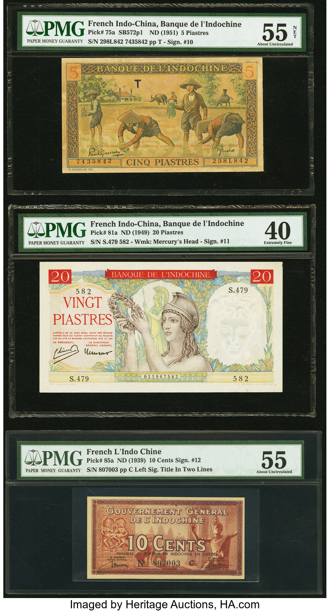 image for: French Indo-China  5 piastres(B170a)
