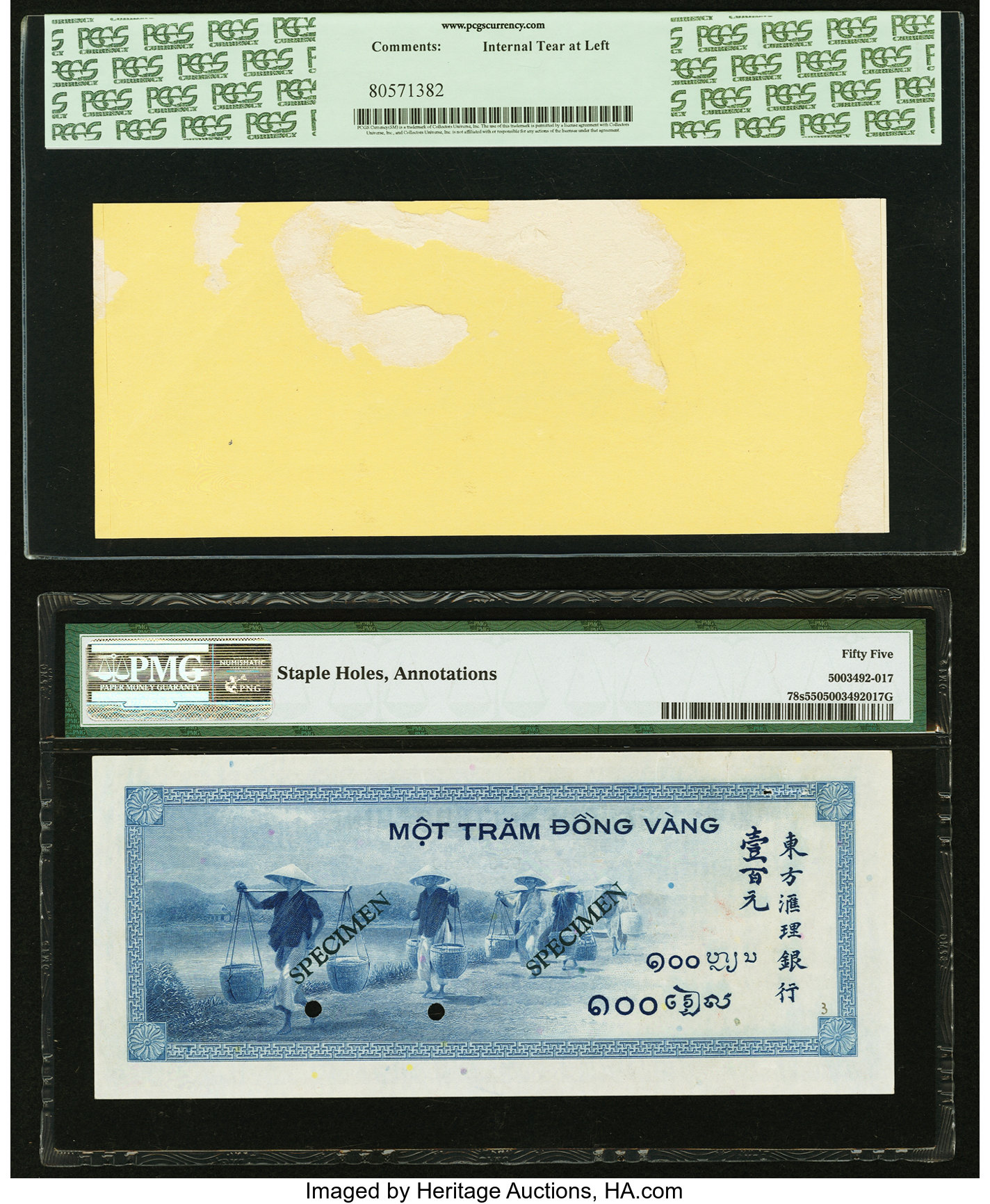 image for: French Indo-China  100 piastres(B162as2)