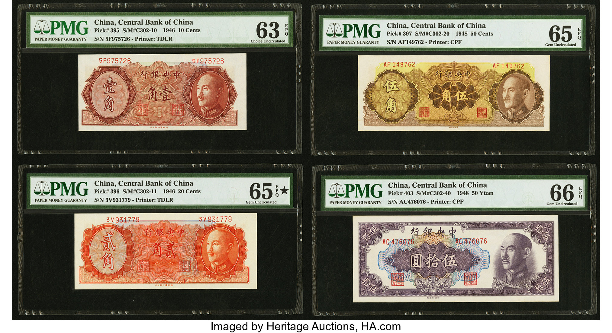 image for: China National Banks  20 (gold) cents(B3253a)