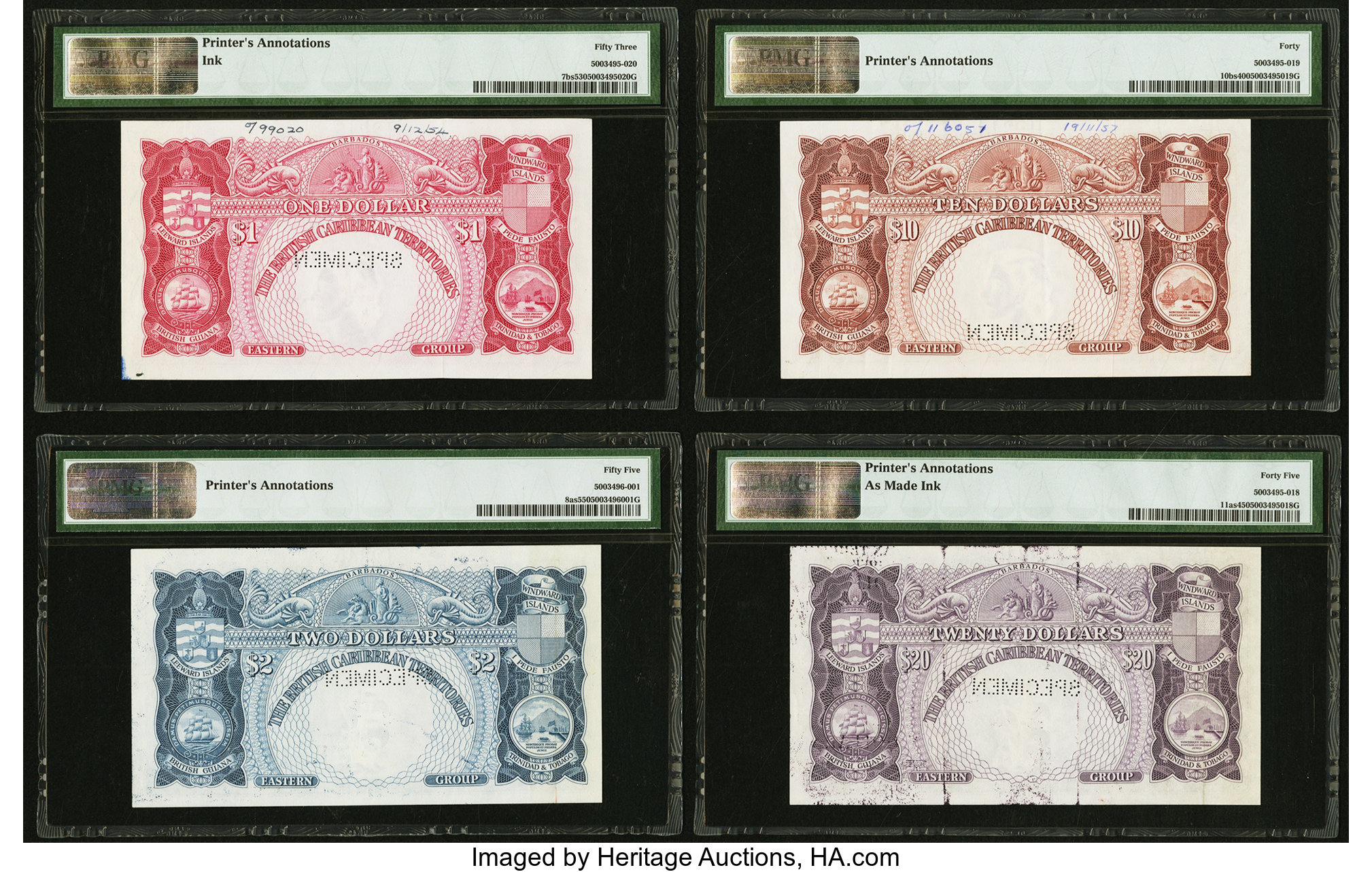 image for: British Caribbean Territories  20 dollars(B111h)