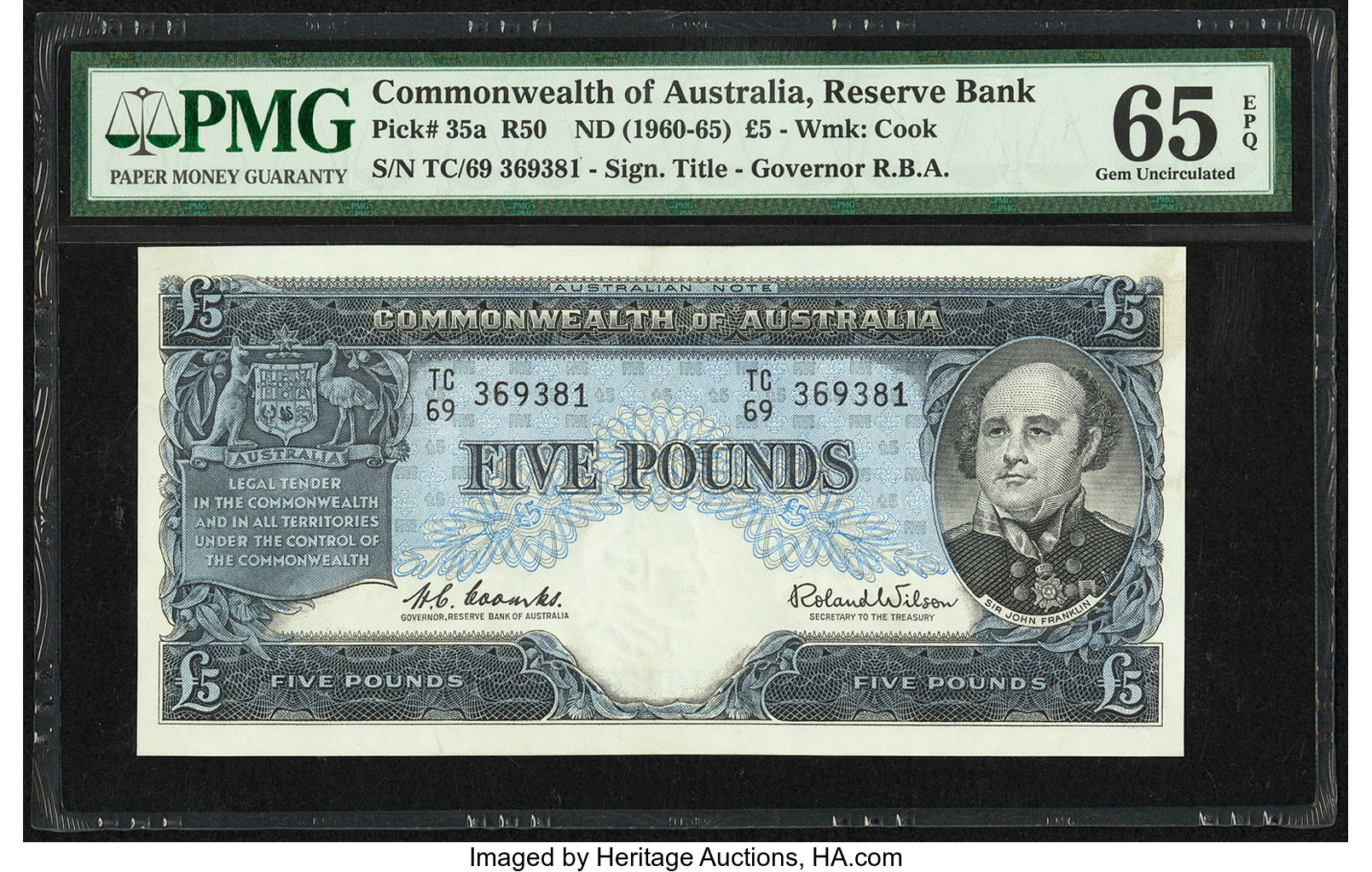 image for: Australia  5 pounds(B203az)