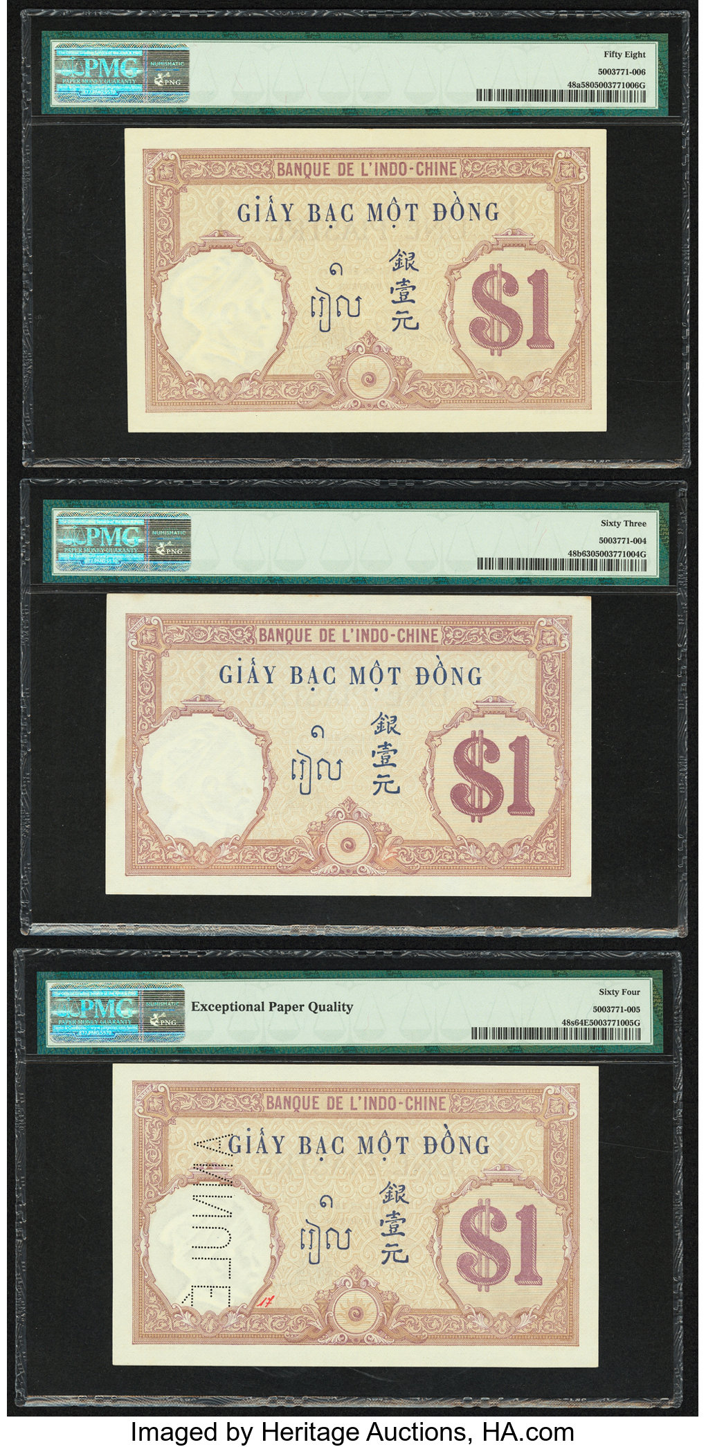 image for: French Indo-China  1 piastre(B135as2)