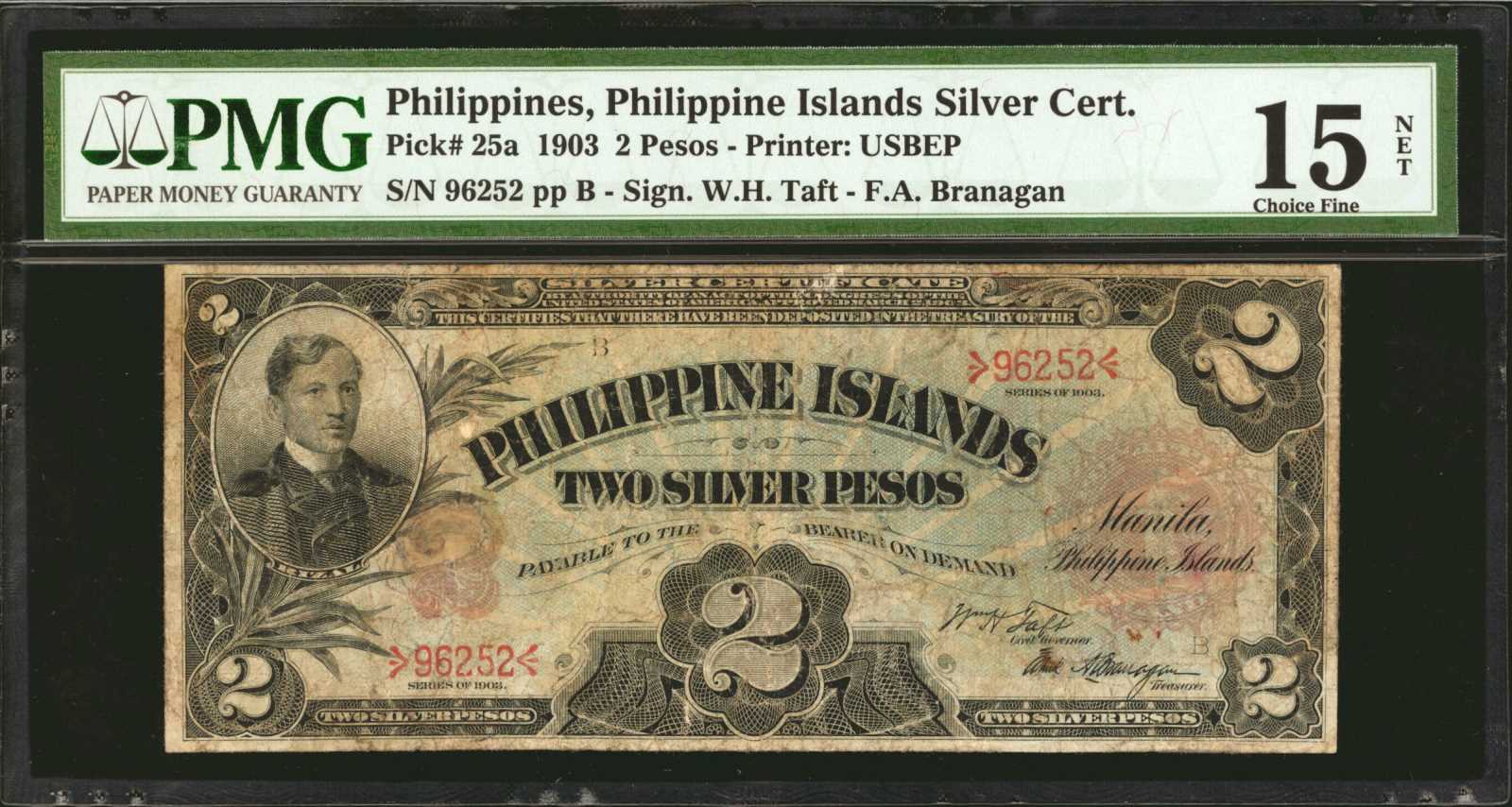 image for: Philippines  2 silver pesos (B501b)