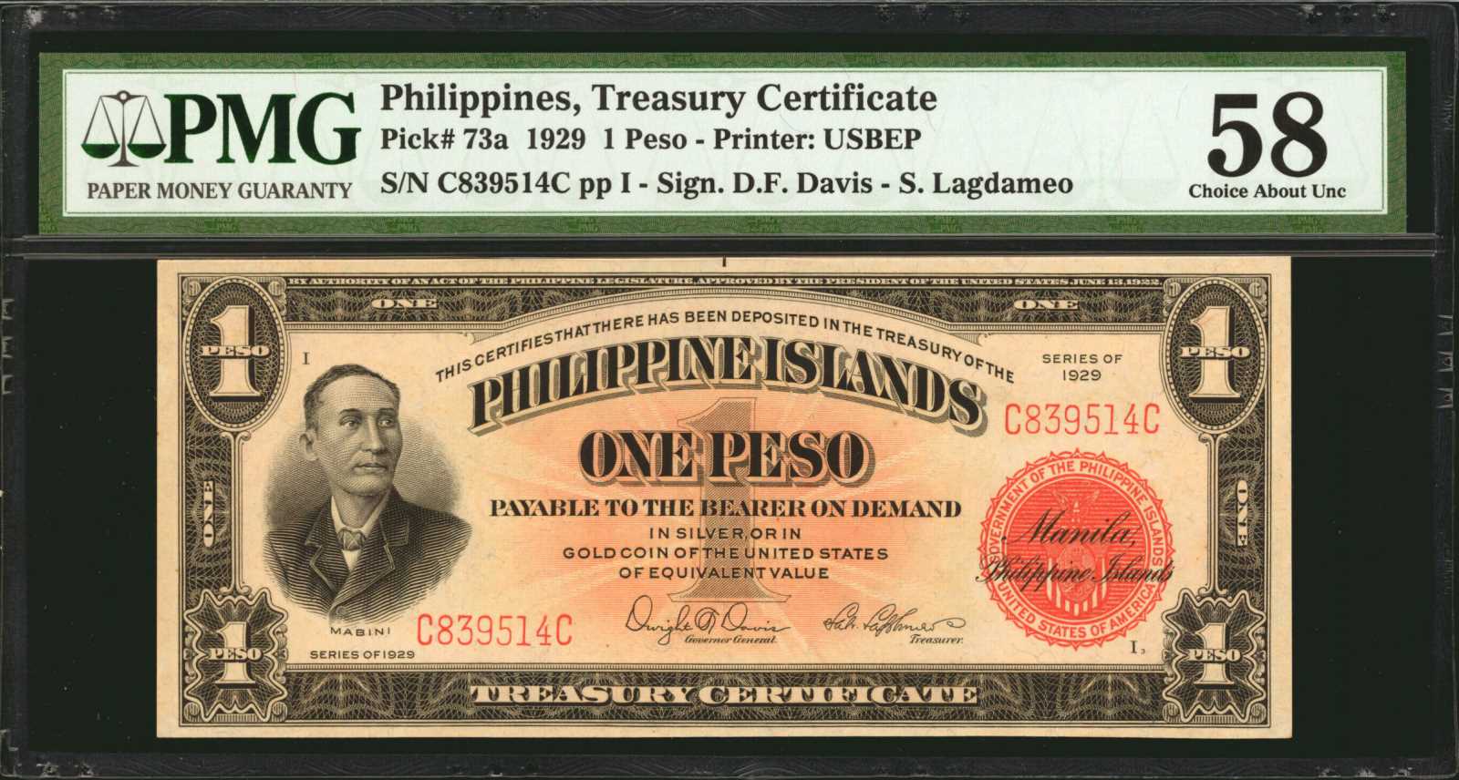 image for: Philippines  1 peso (B530c)