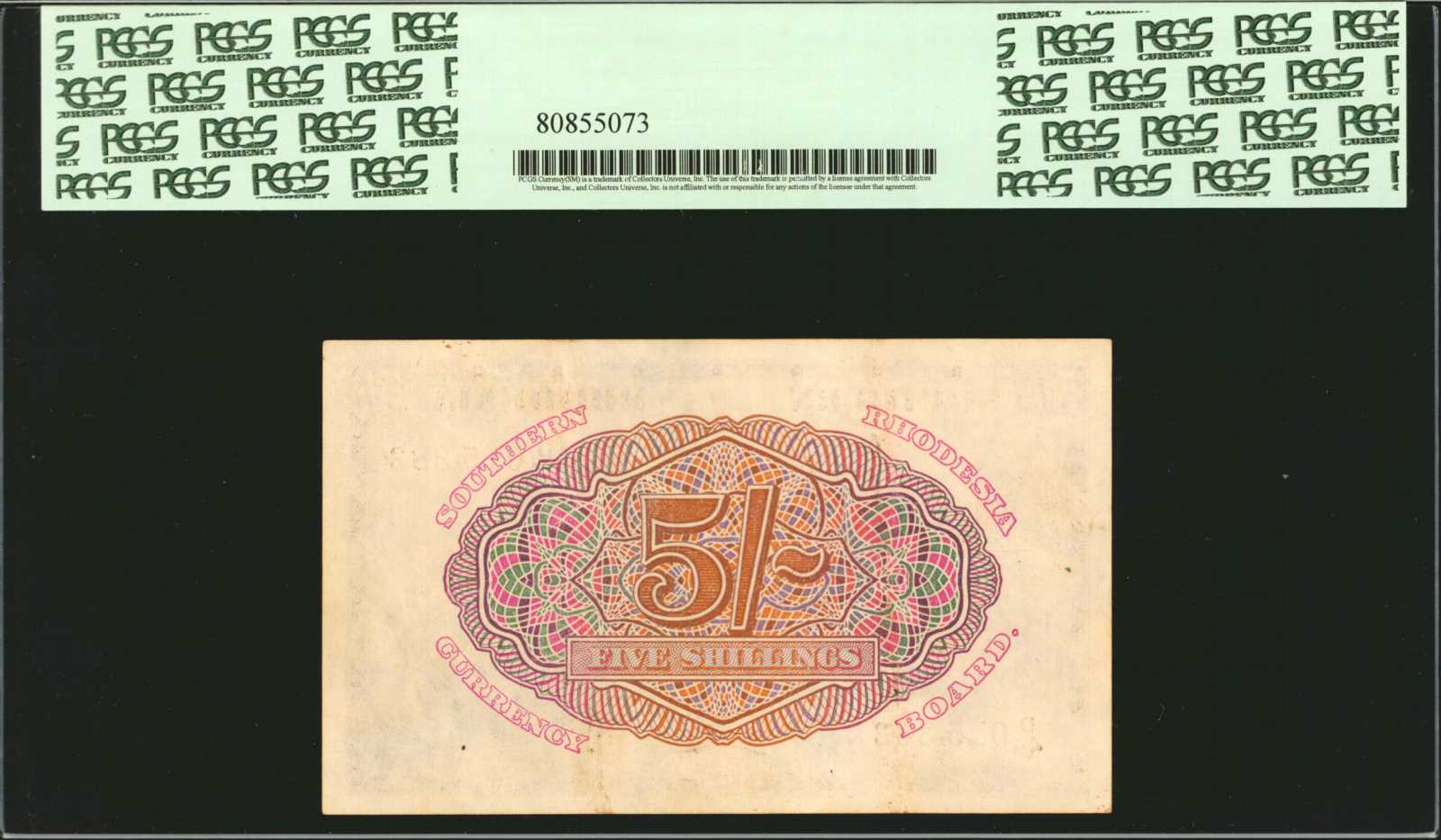 image for: Southern Rhodesia  5 shillings (B102c2s)