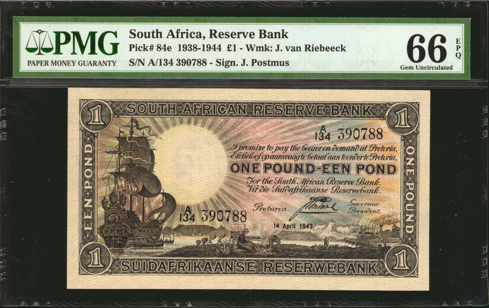 image for: South Africa  1 pound (B712fs)