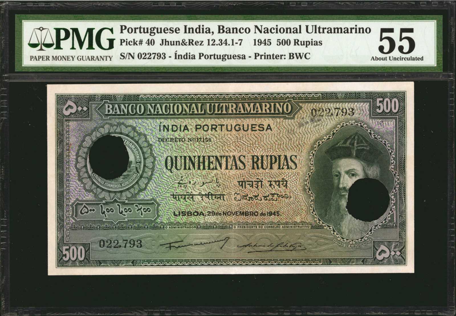 image for: Portuguese India  500 rupias(B329es2)