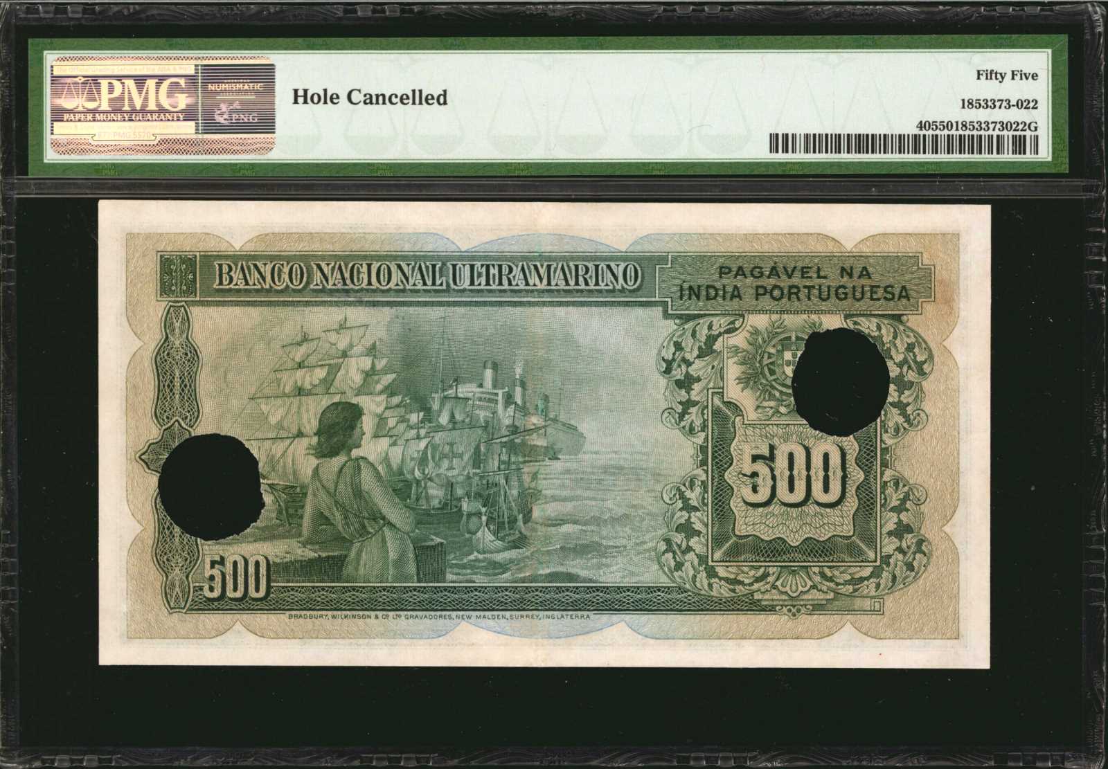 image for: Portuguese India  500 rupias(B329b)