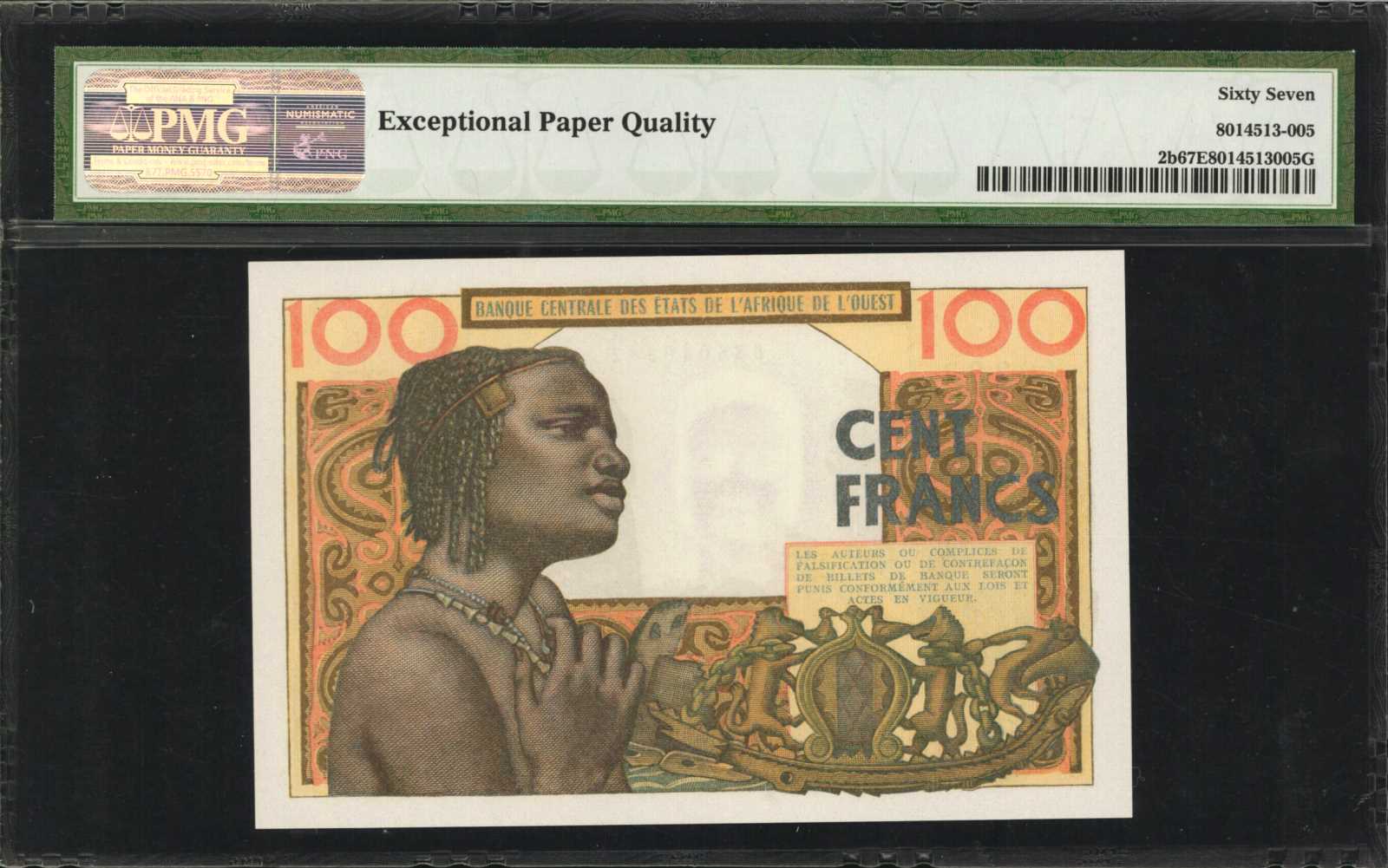 image for: West African States  100 francs (B102b)