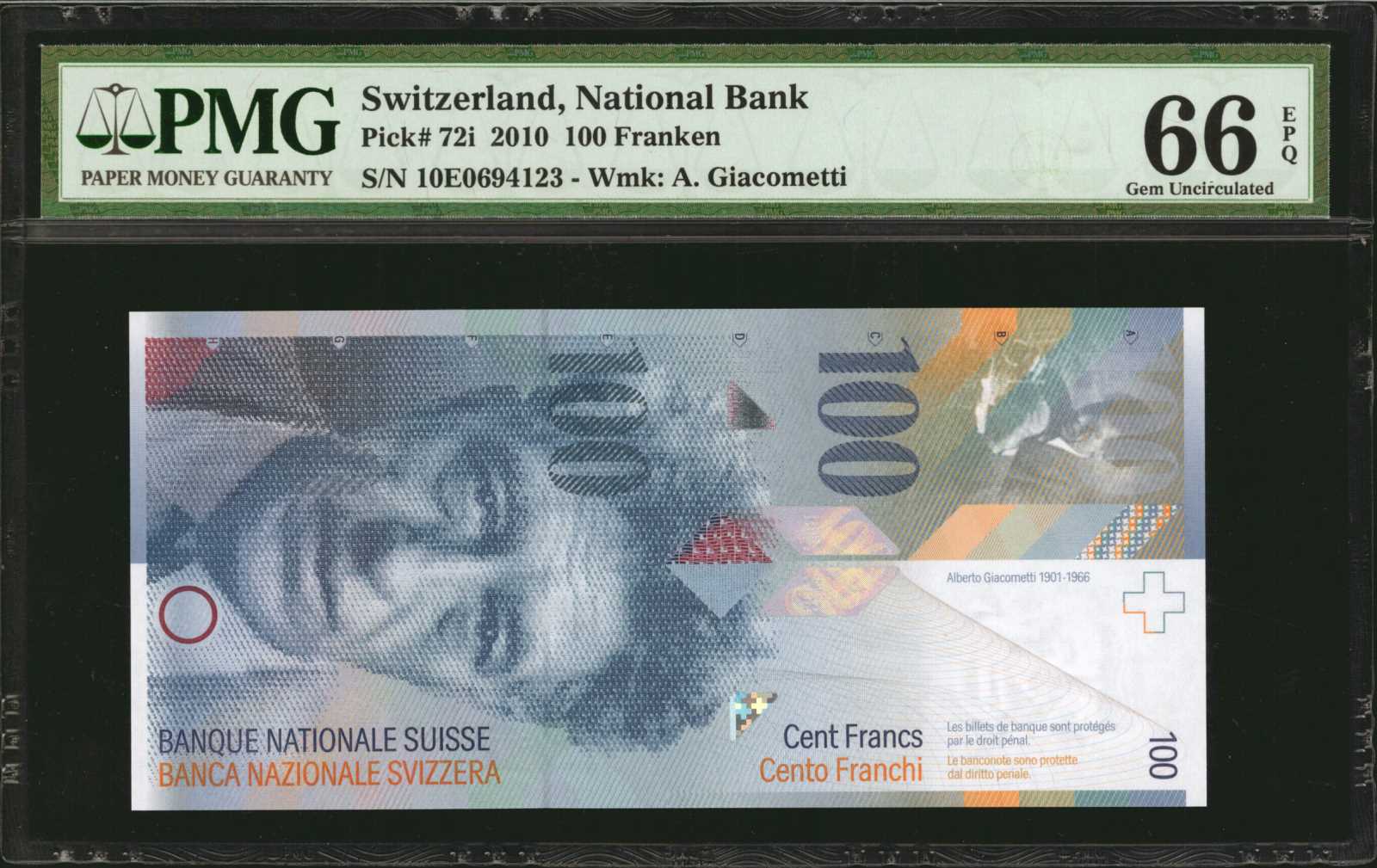 image for: Switzerland  100 francs (B352i)