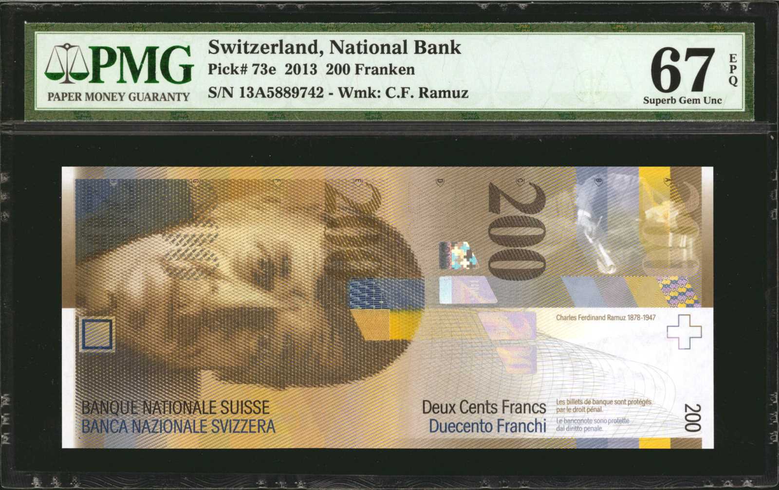 image for: Switzerland  200 francs (B353c)