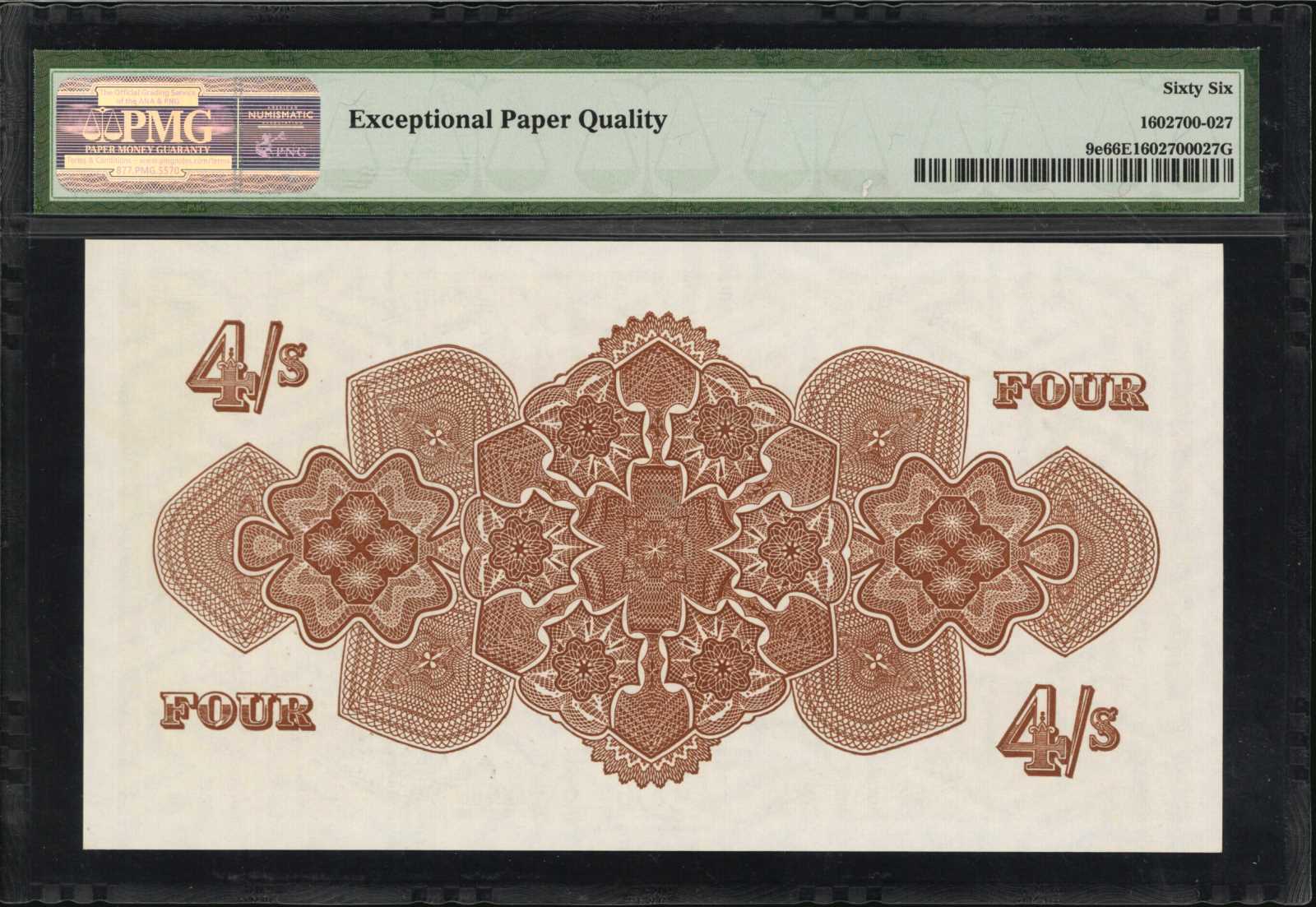 image for: Tonga  4 shillings(B109i)