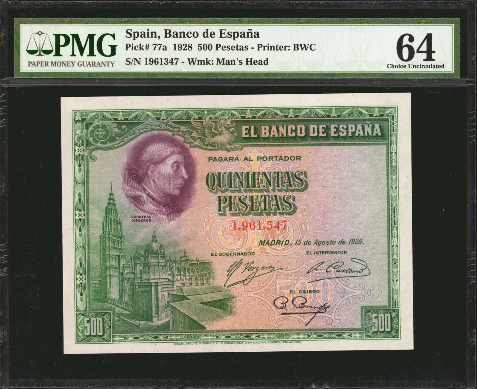 image for: Spain  500 pesetas(B521at2)