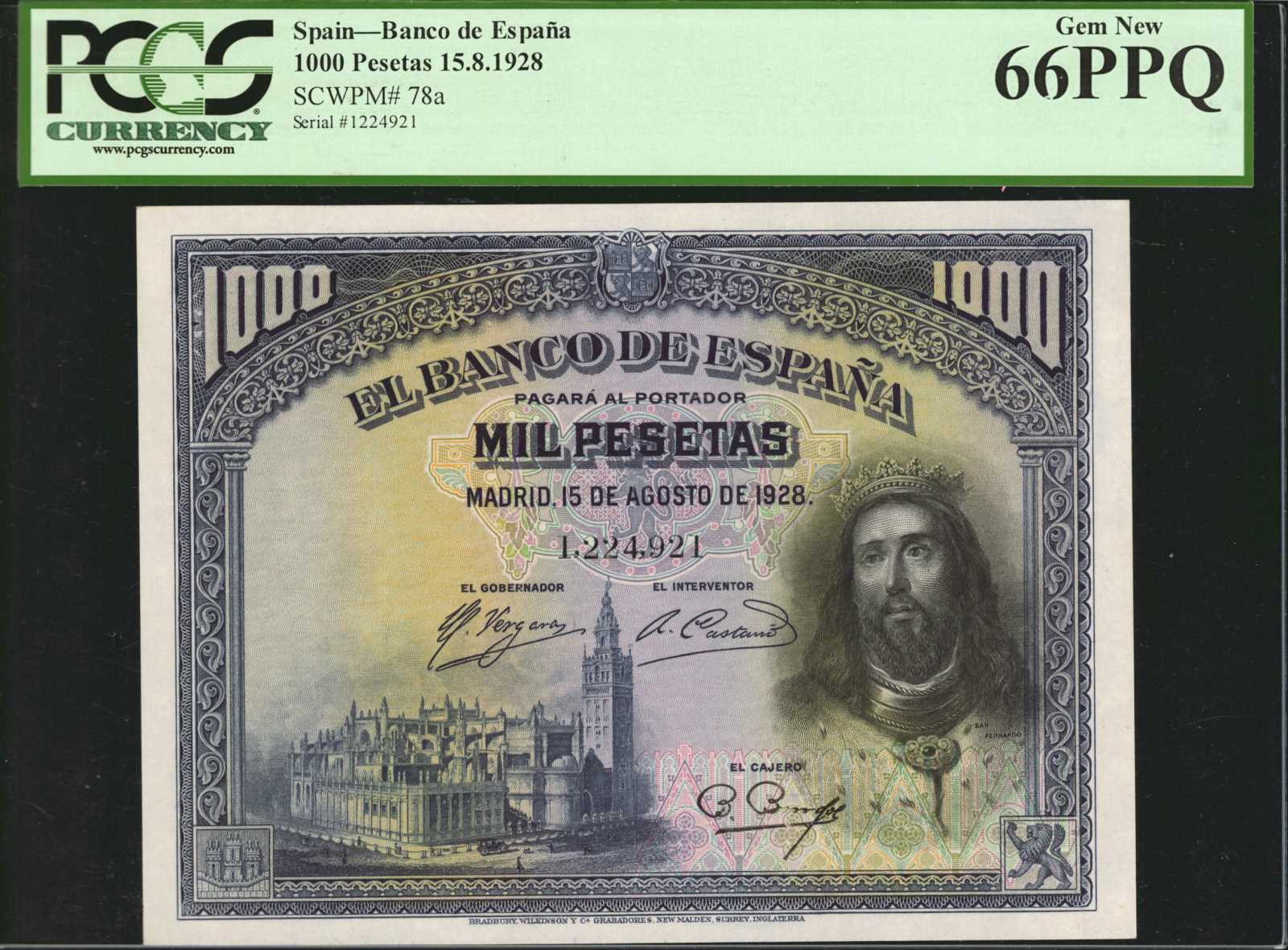 image for: Spain  1,000 pesetas(B522a)