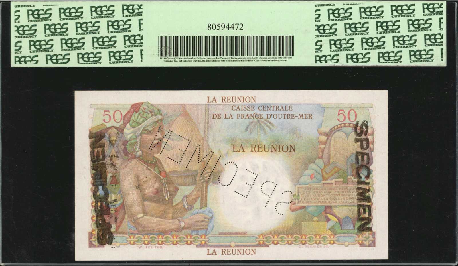 image for: Reunion  50 francs(B407as1)