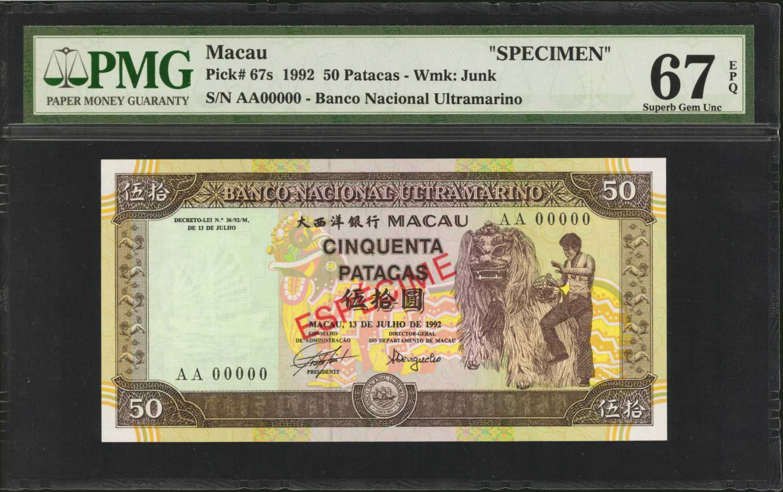 image for: Macau  10 patacas (B060as)