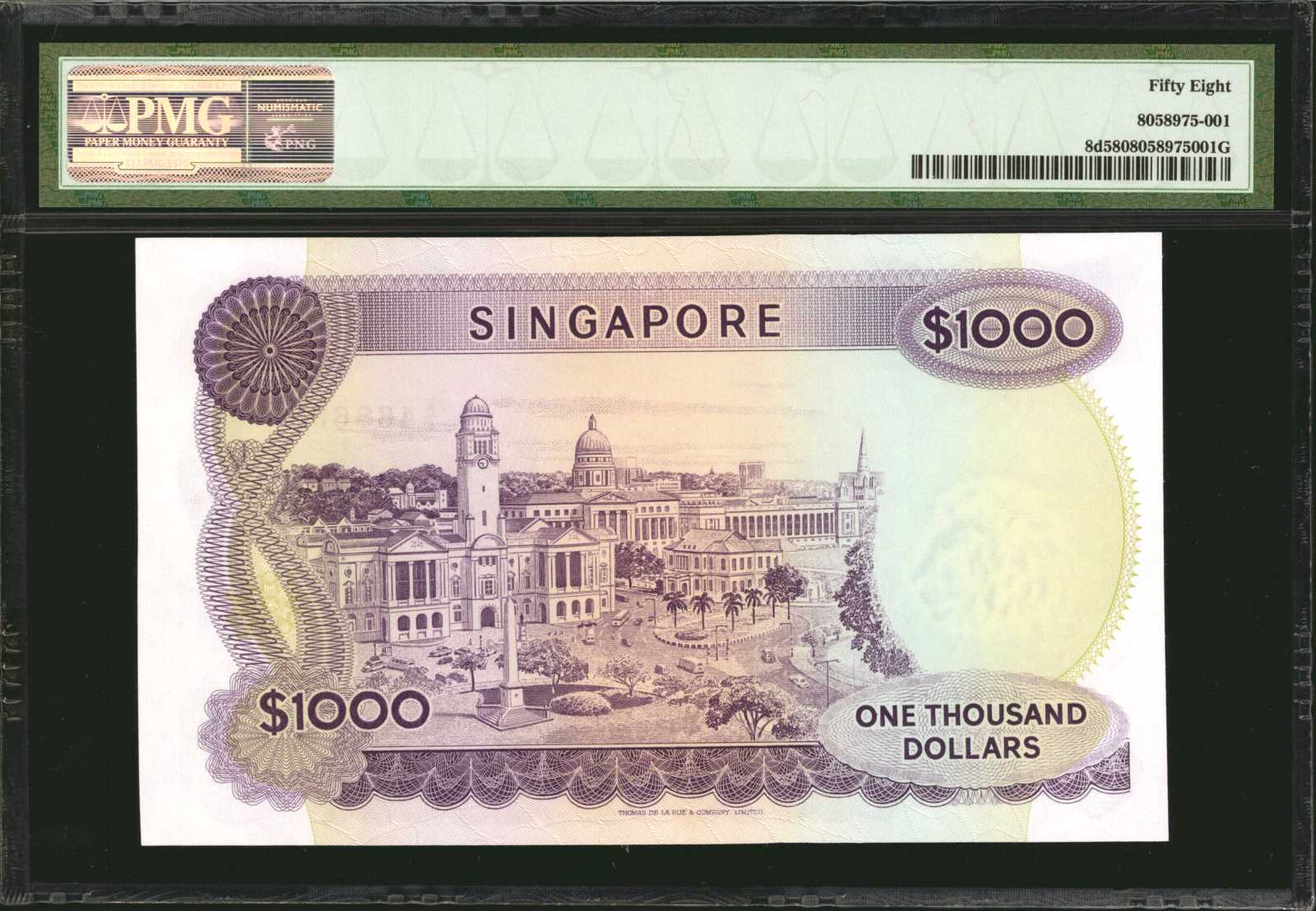 image for: Singapore  1,000 dollars (B108as)