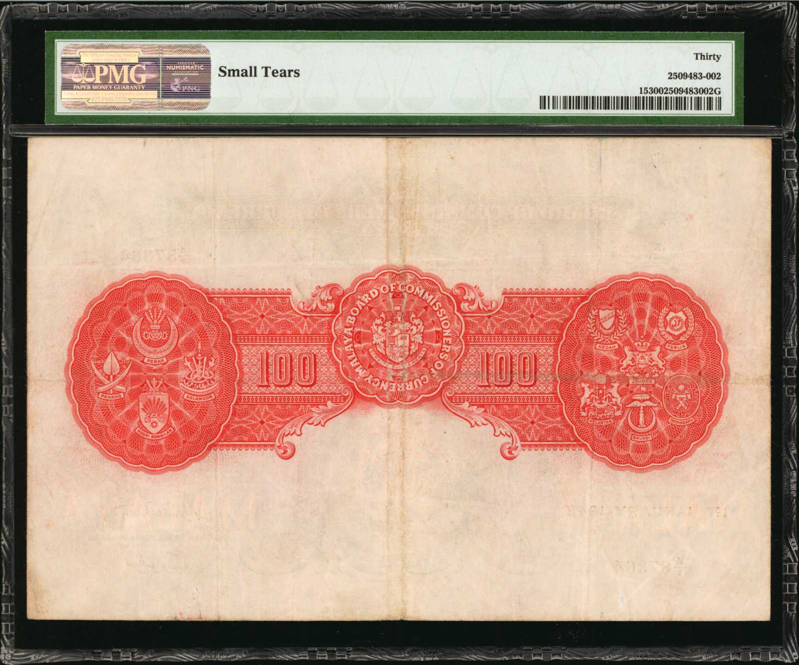 image for: Malaya  100 dollars(B116at)