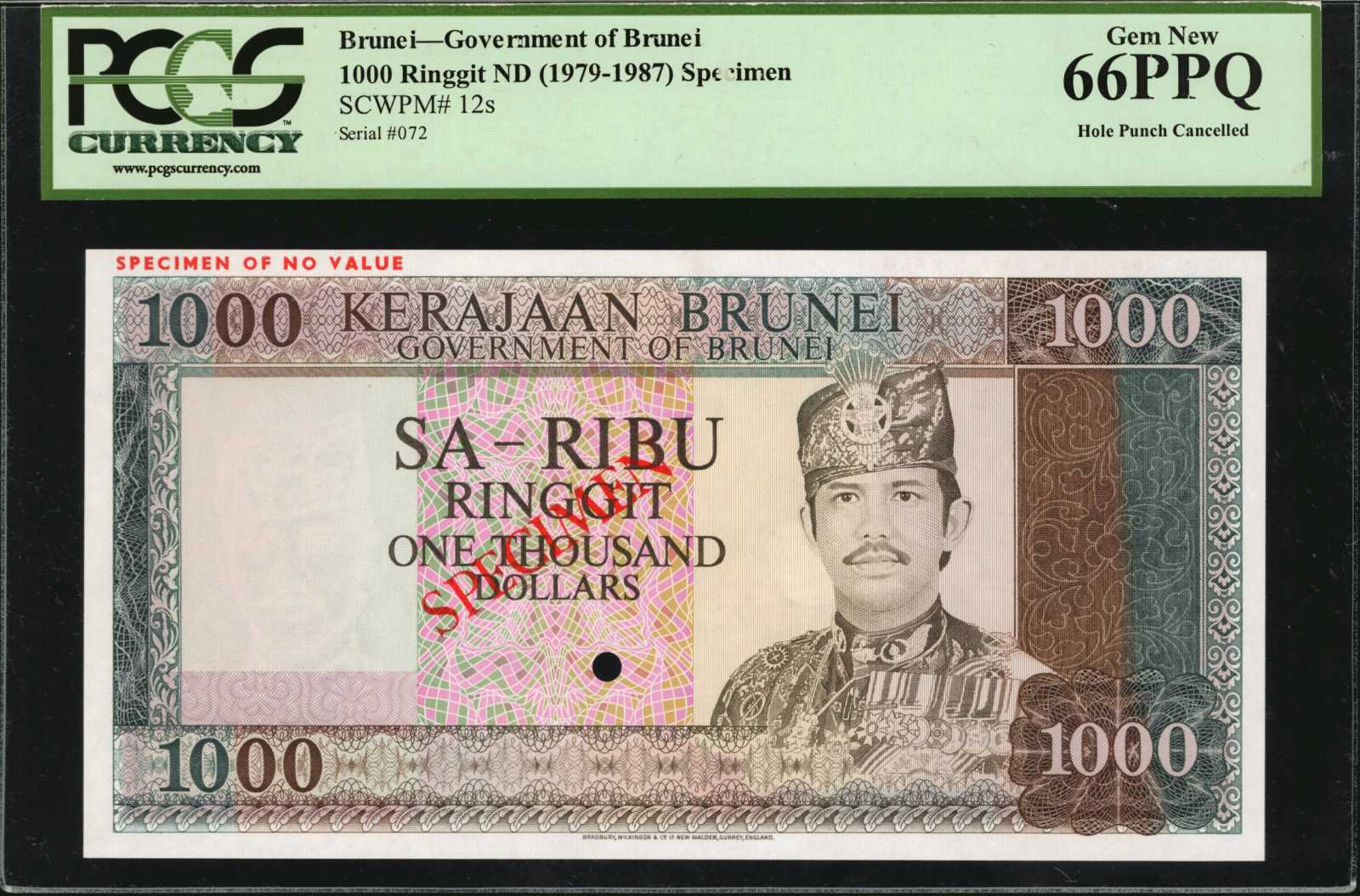image for: Brunei  1,000 dollars (B112as)