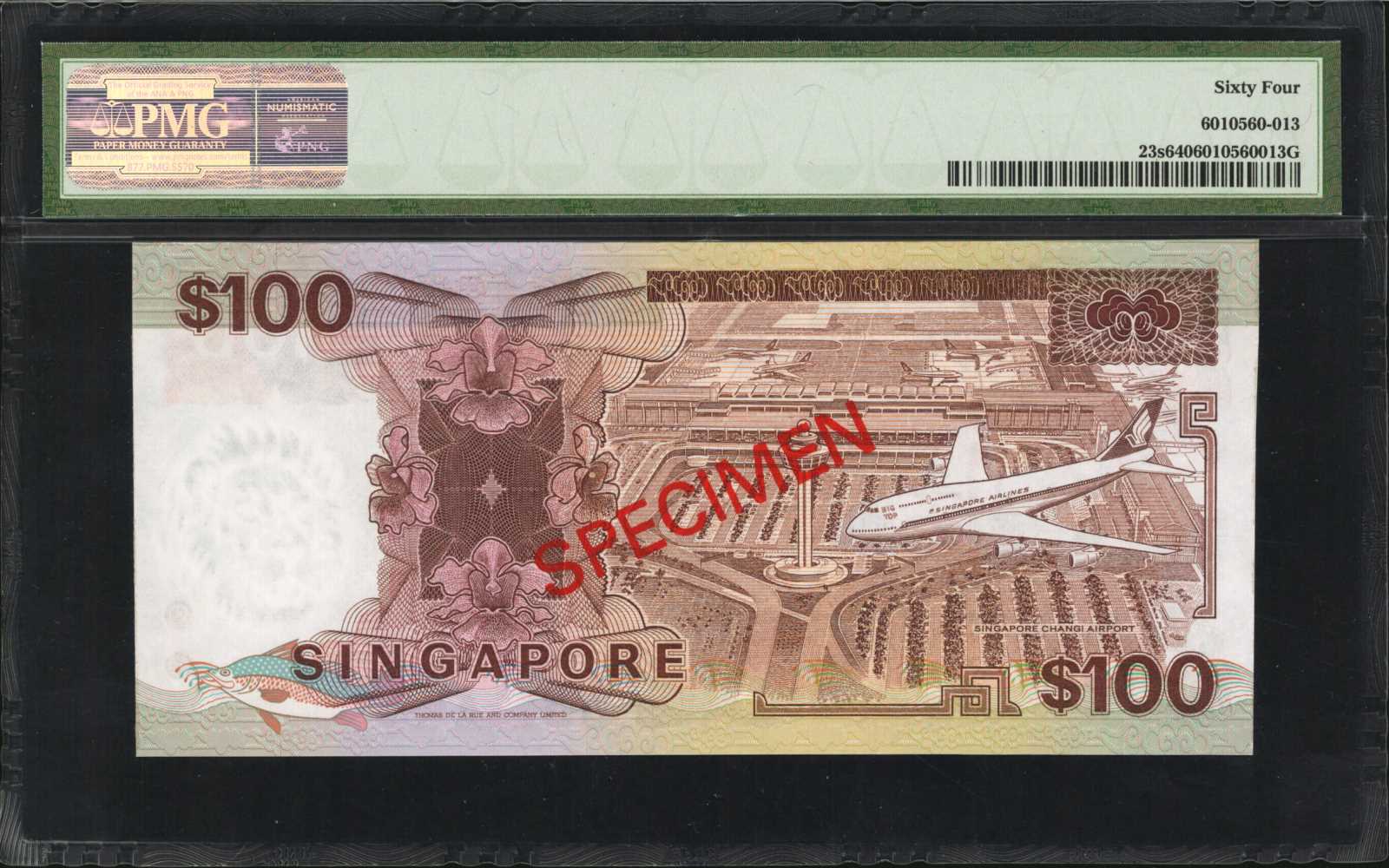 image for: Singapore  100 dollars (B124bz)