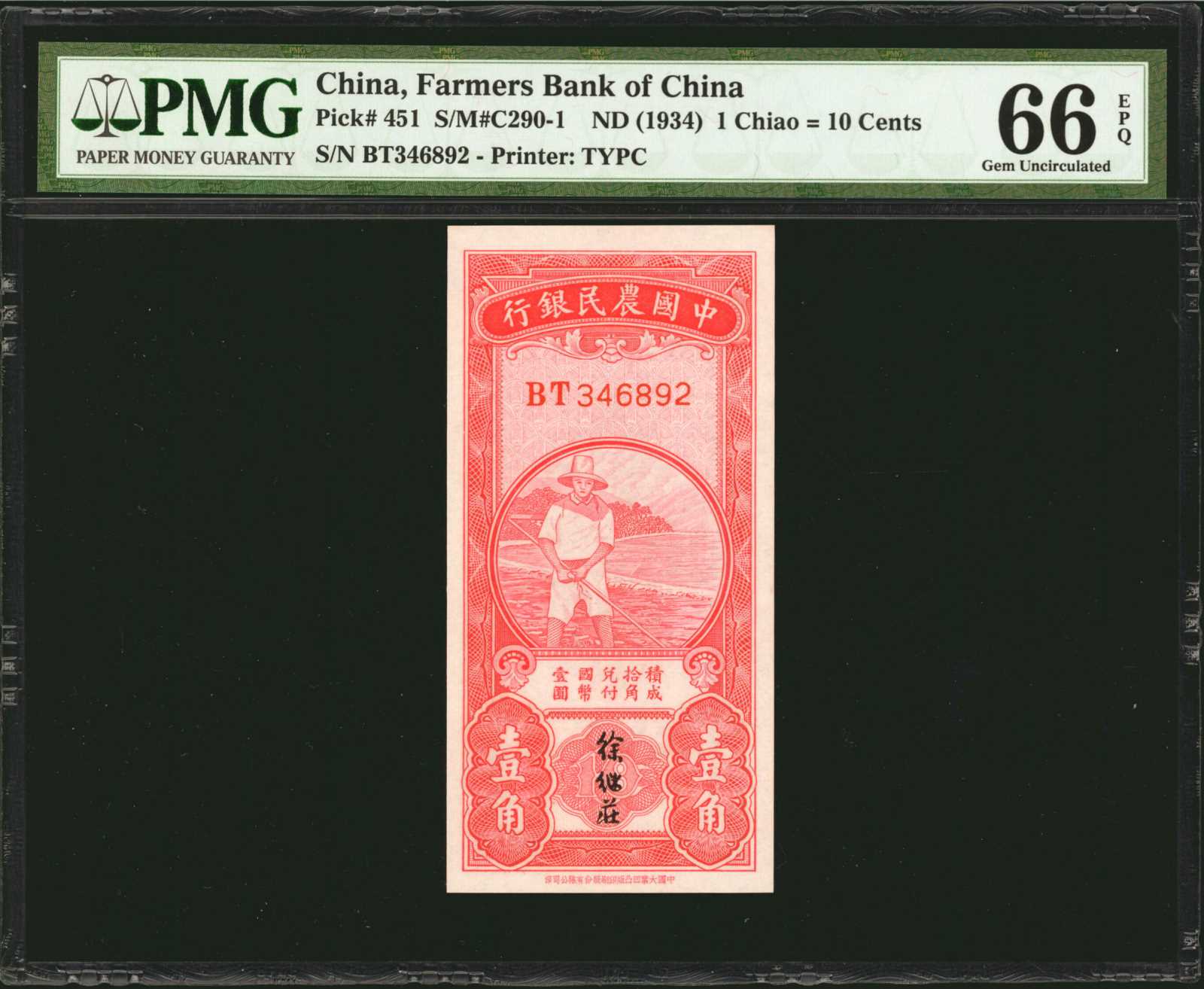 image for: China National Banks  10 cents(B3801a)