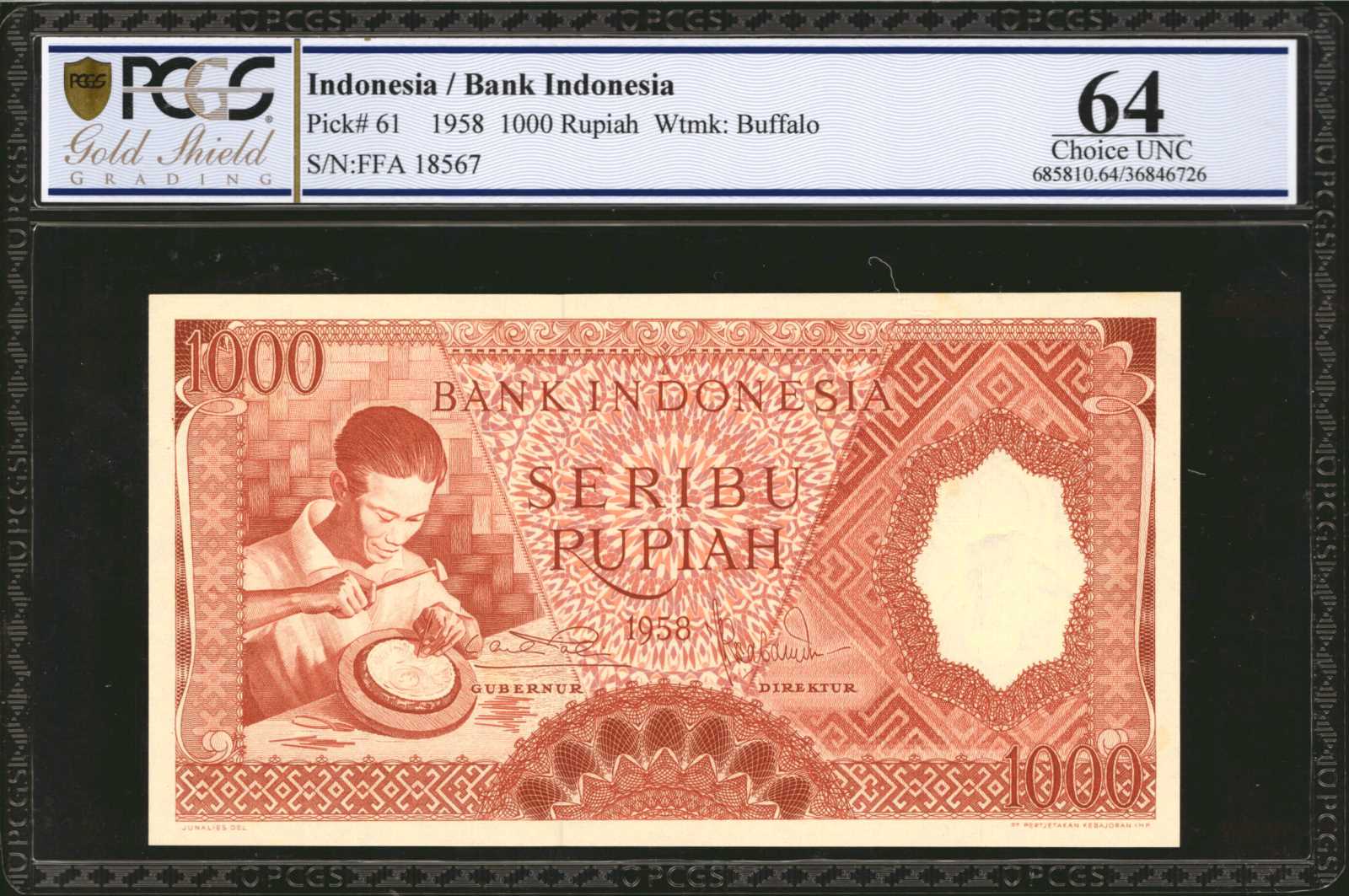 image for: Indonesia  1,000 rupiah (B524a)