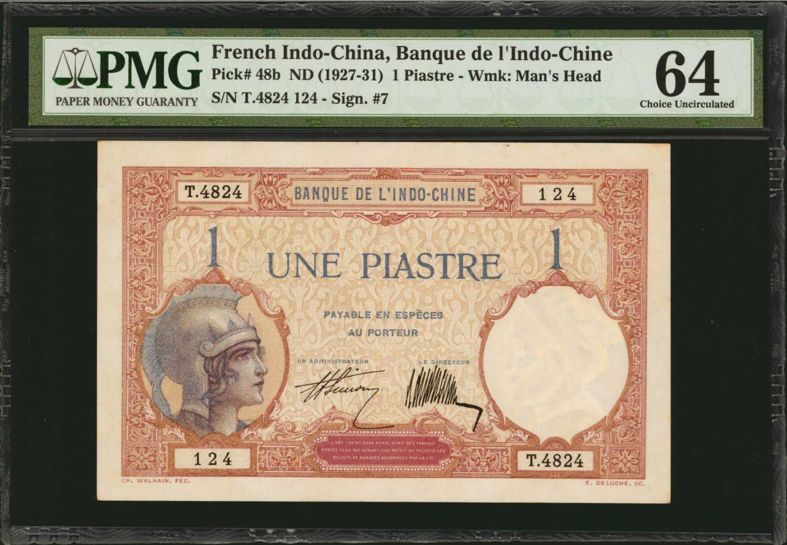 image for: French Indo-China  1 piastre(B135as1)
