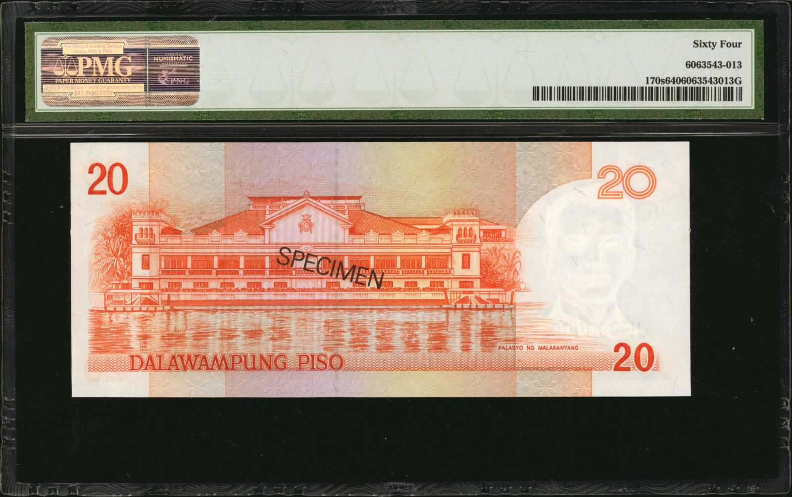 image for: Philippines  20 piso (pesos) (B1029d)