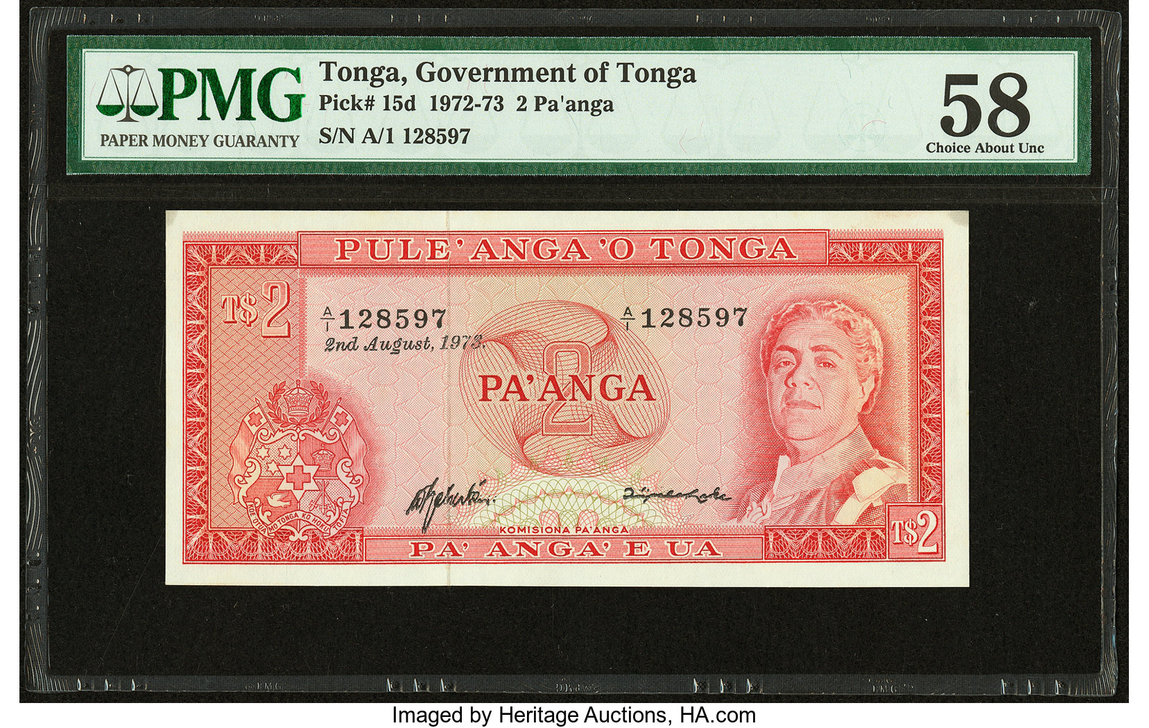 image for: Tonga  2 pa?anga(B115b)