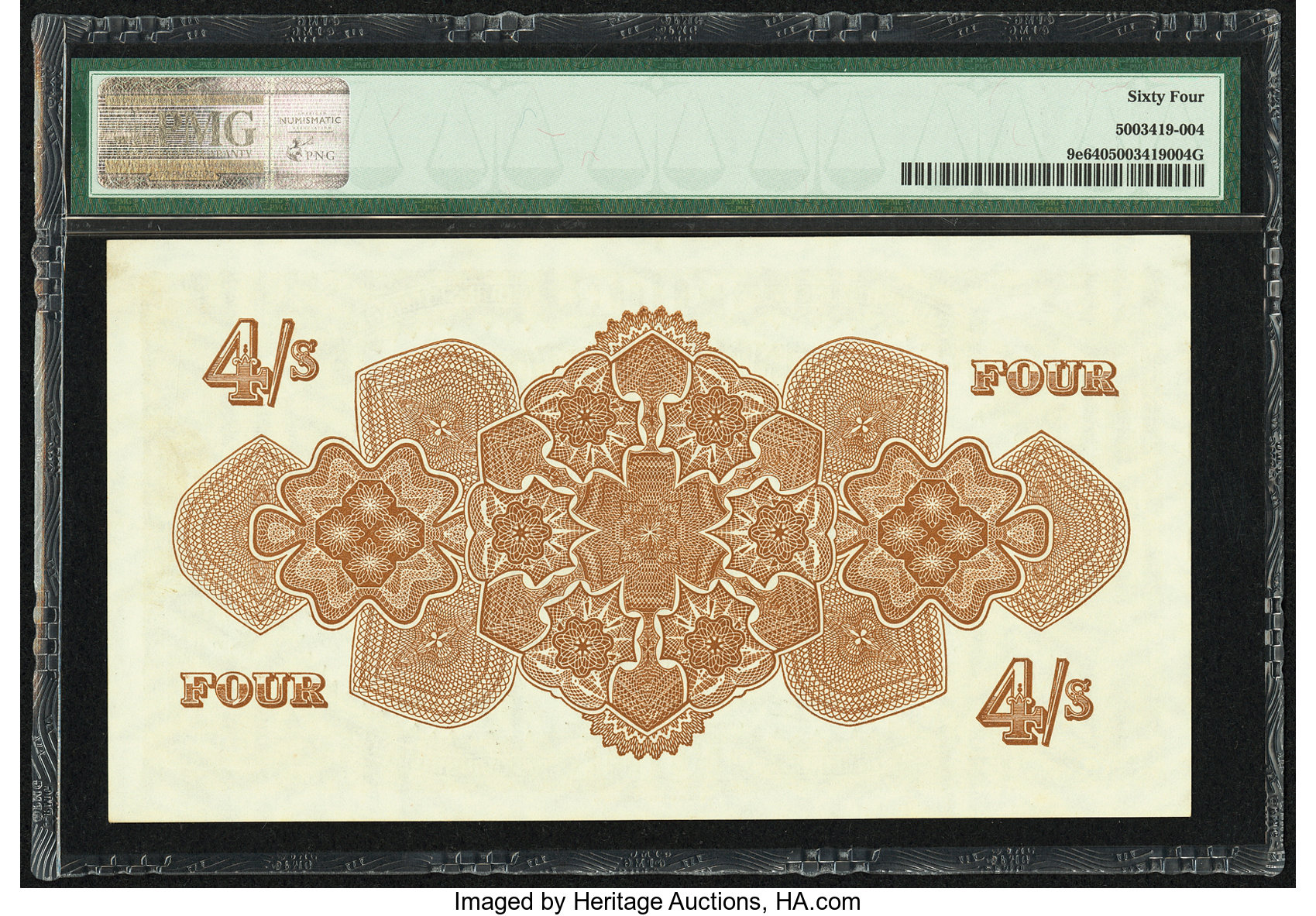image for: Tonga  4 shillings(B109u)