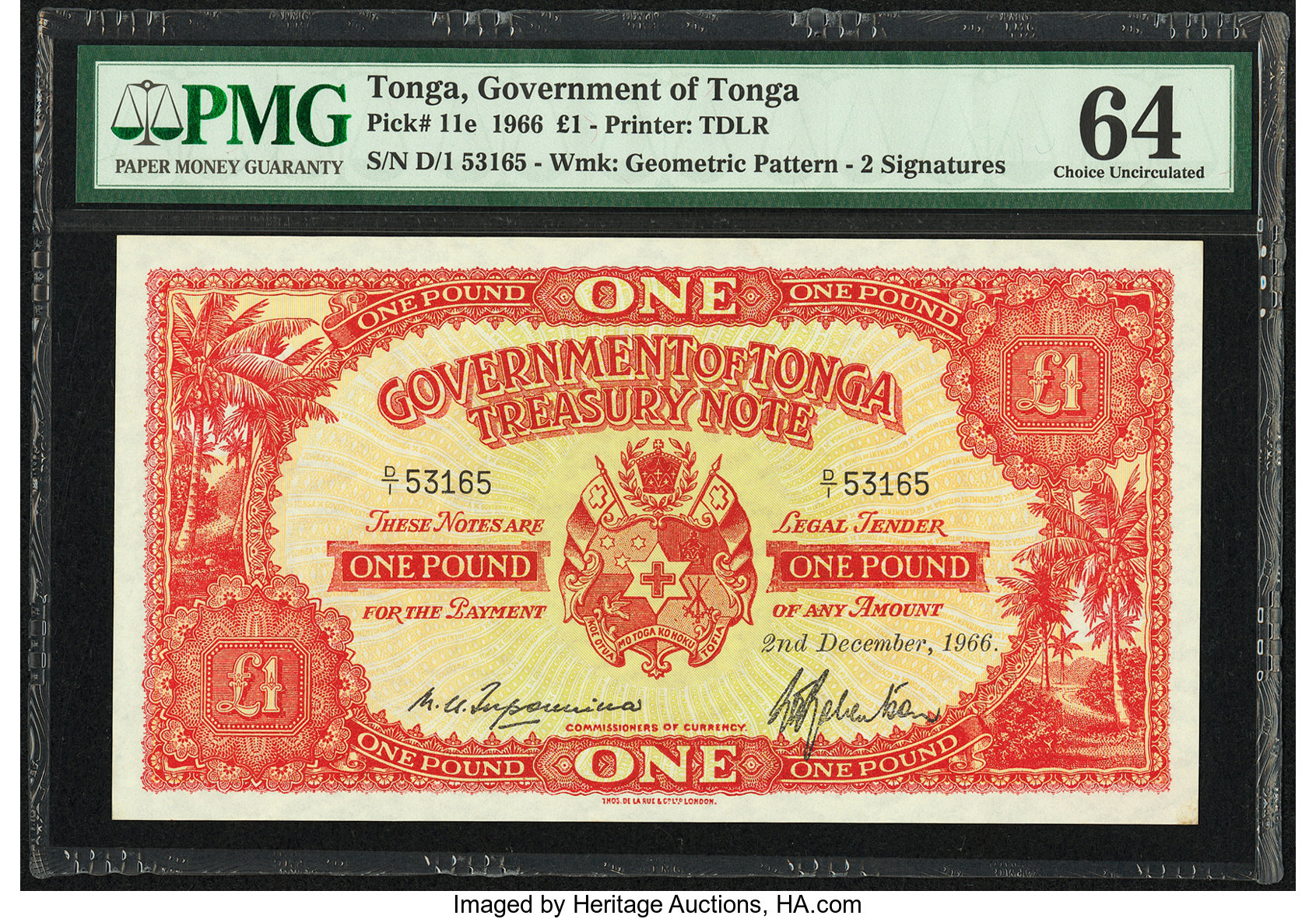 image for: Tonga  1 pound(B111e)