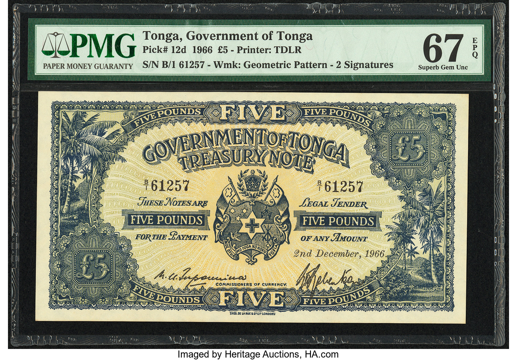 image for: Tonga  5 pounds(B112e)